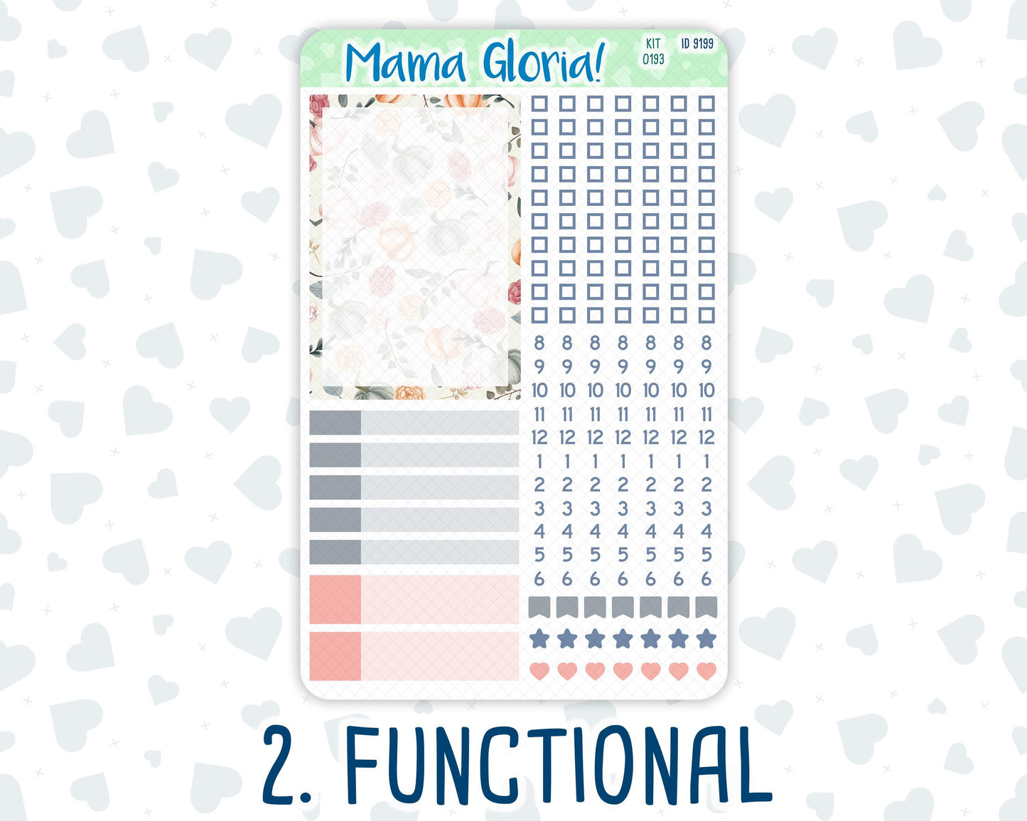 Kit 0193 - A5 Compact Vertical - Harvest Blooms - Weekly - November- Fall