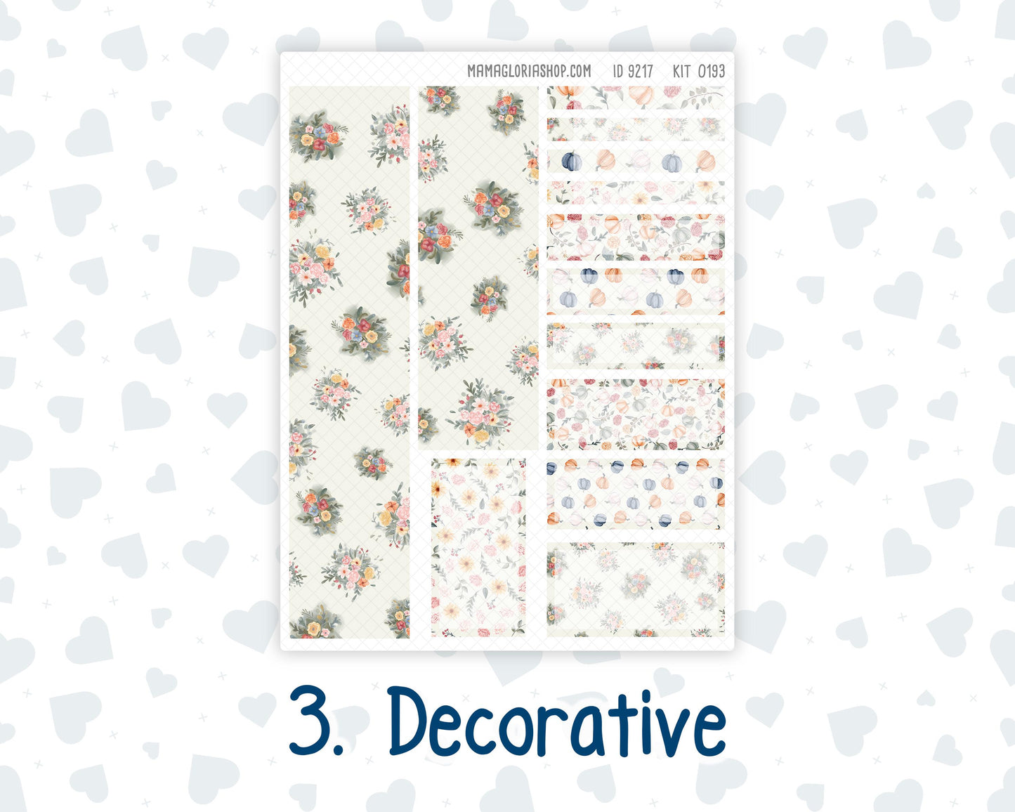 Kit 0193 7x9 Plum Paper Vertical Priorities - Harvest Blooms - November - Fall - Planner