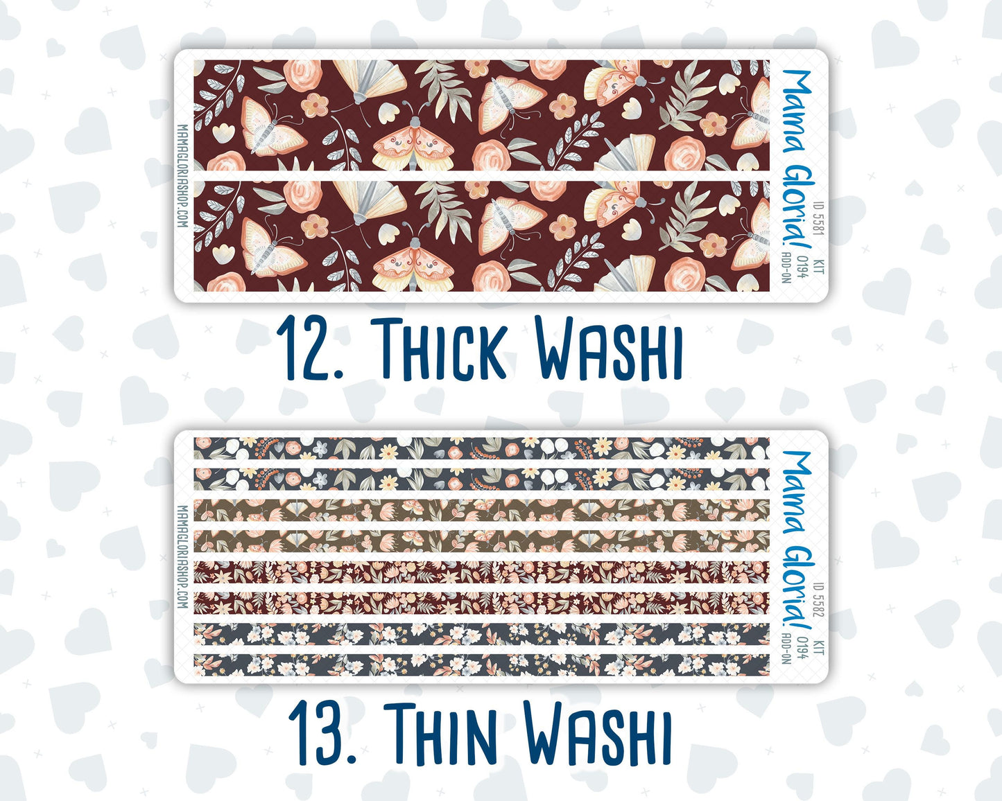 Kit 0194 Add Ons - Floral Dreams - Planner Stickers - November - Kit 2024