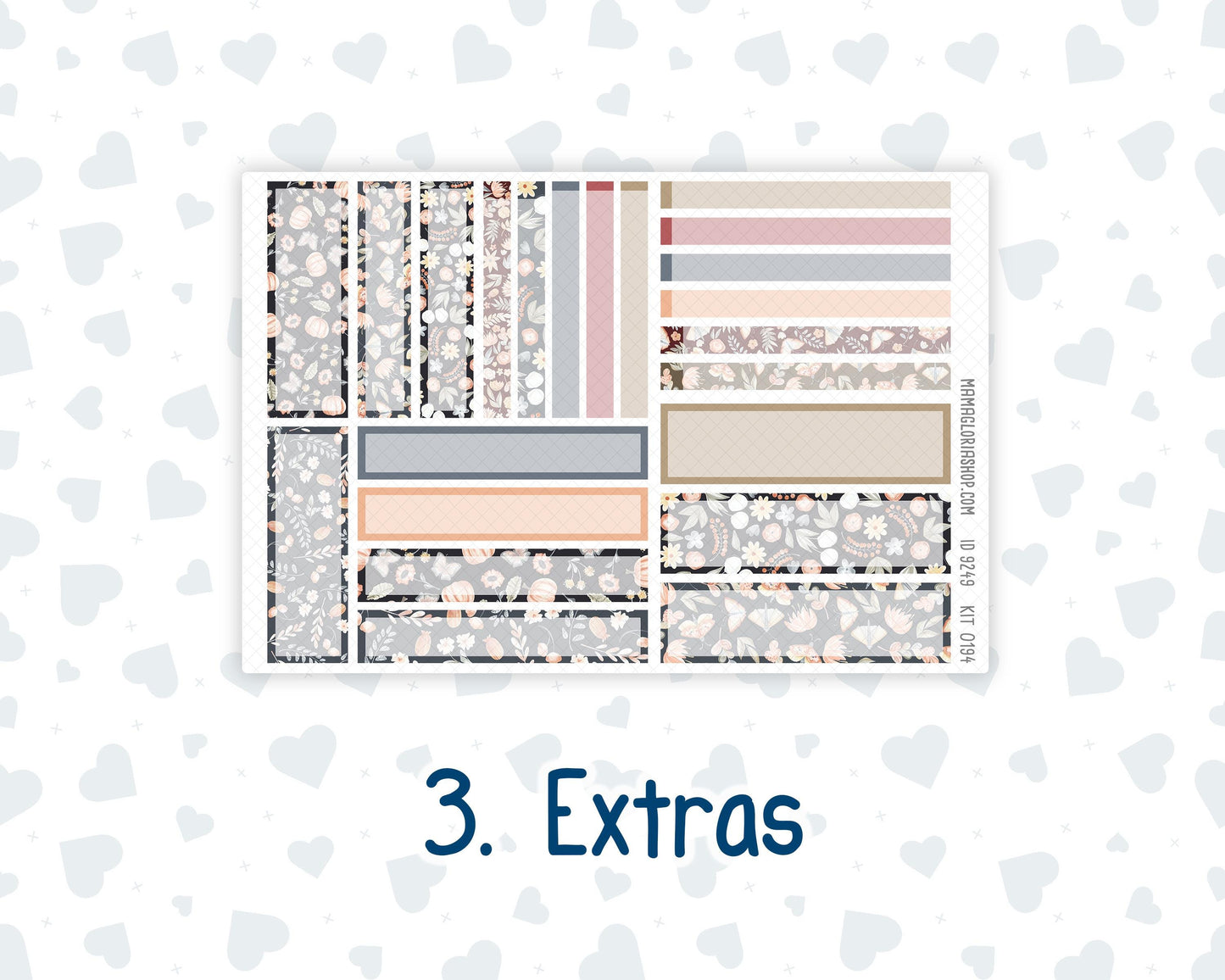 Kit 0194 7x9 Plum Paper Daily - Floral Dreams - November - Fall - Planner