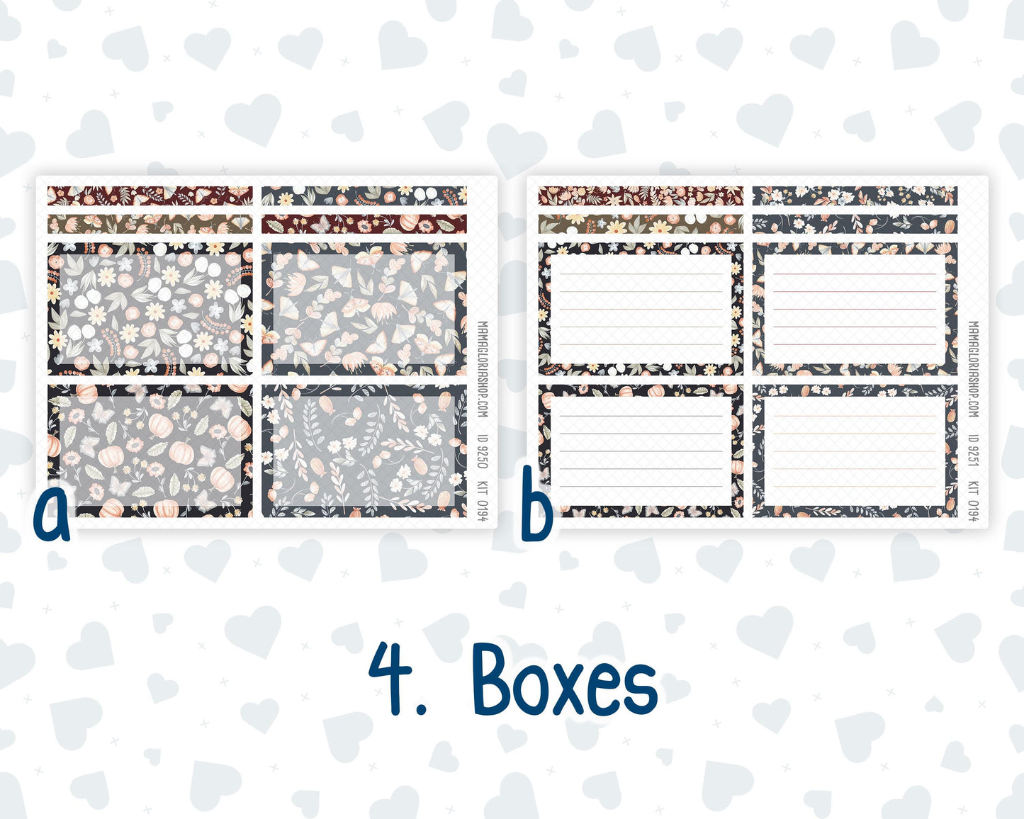 Kit 0194 7x9 Plum Paper Daily - Floral Dreams - November - Fall - Planner