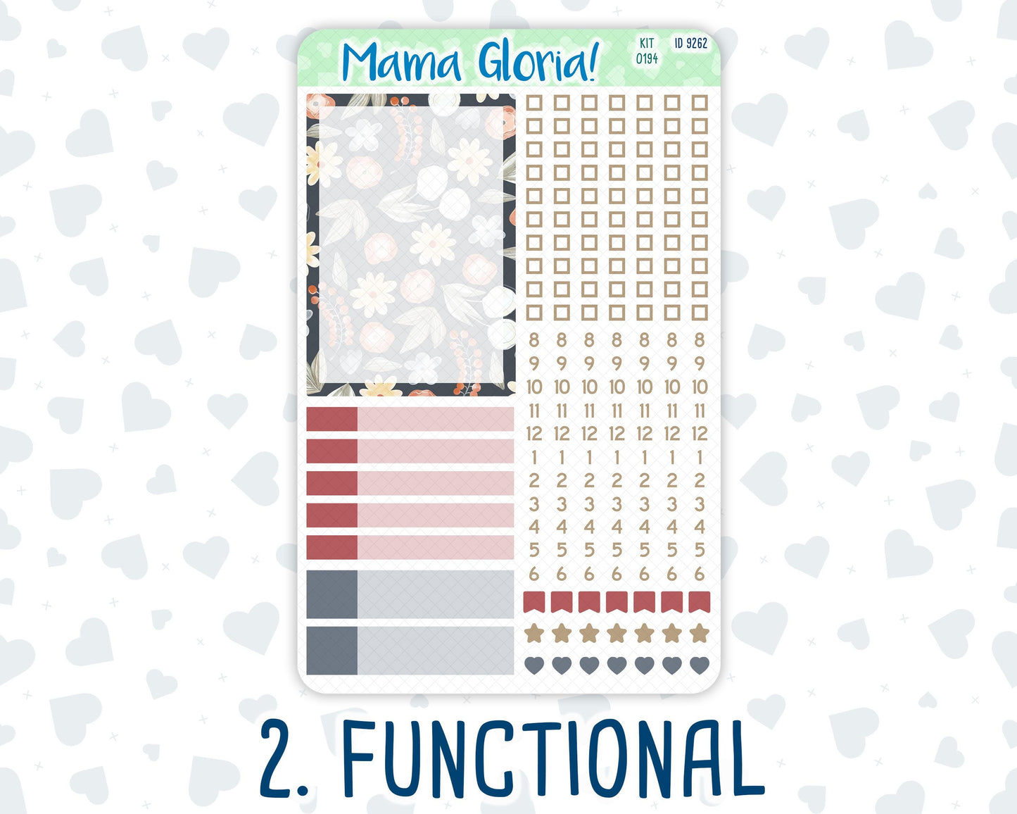 Kit 0194 - A5 Compact Vertical - Floral Dreams - Weekly - November- Fall
