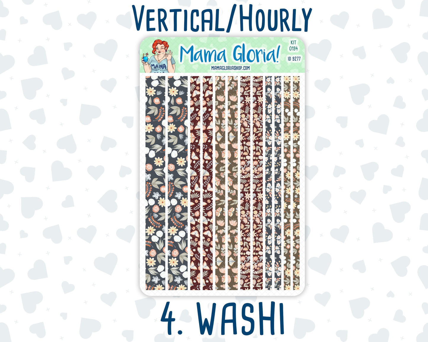 Kit 0194 - 7x9 - Floral Dreams - November - Fall - Weekly Kit For Planners