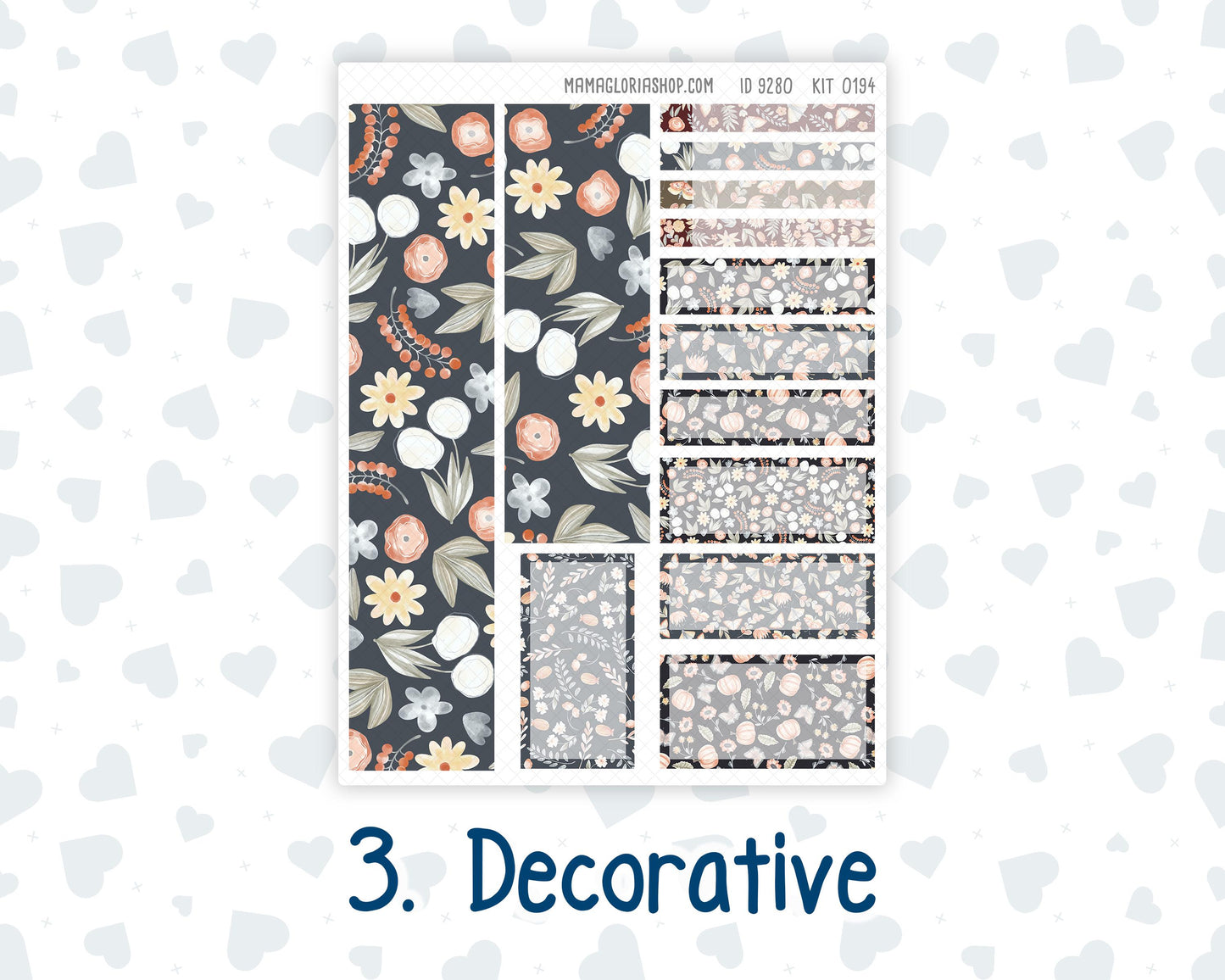 Kit 0194 7x9 Plum Paper Vertical Priorities - Floral Dreams - November - Fall - Planner