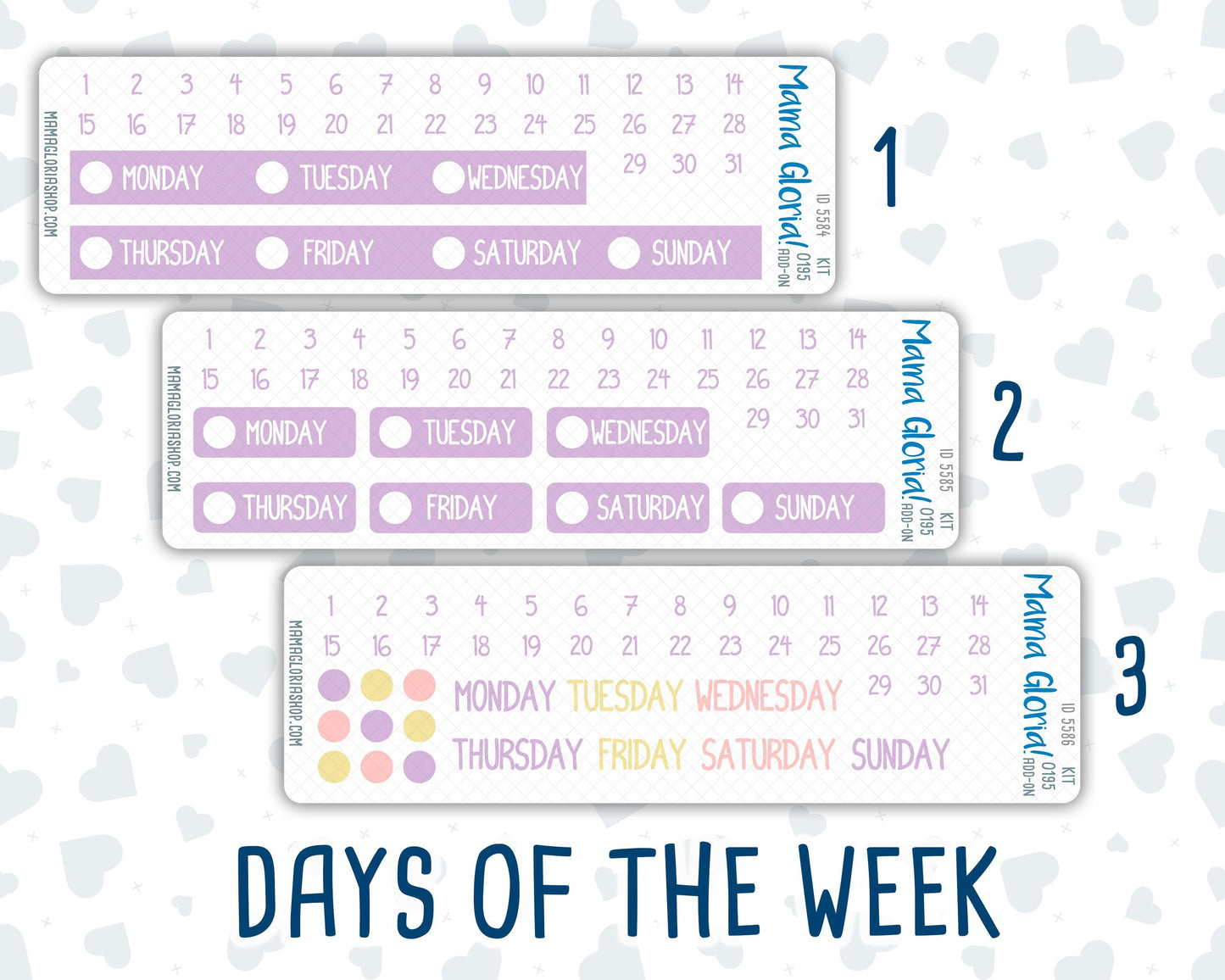 Kit 0195 Add Ons - Crafty Creations - Planner Stickers - November - Kit 2024