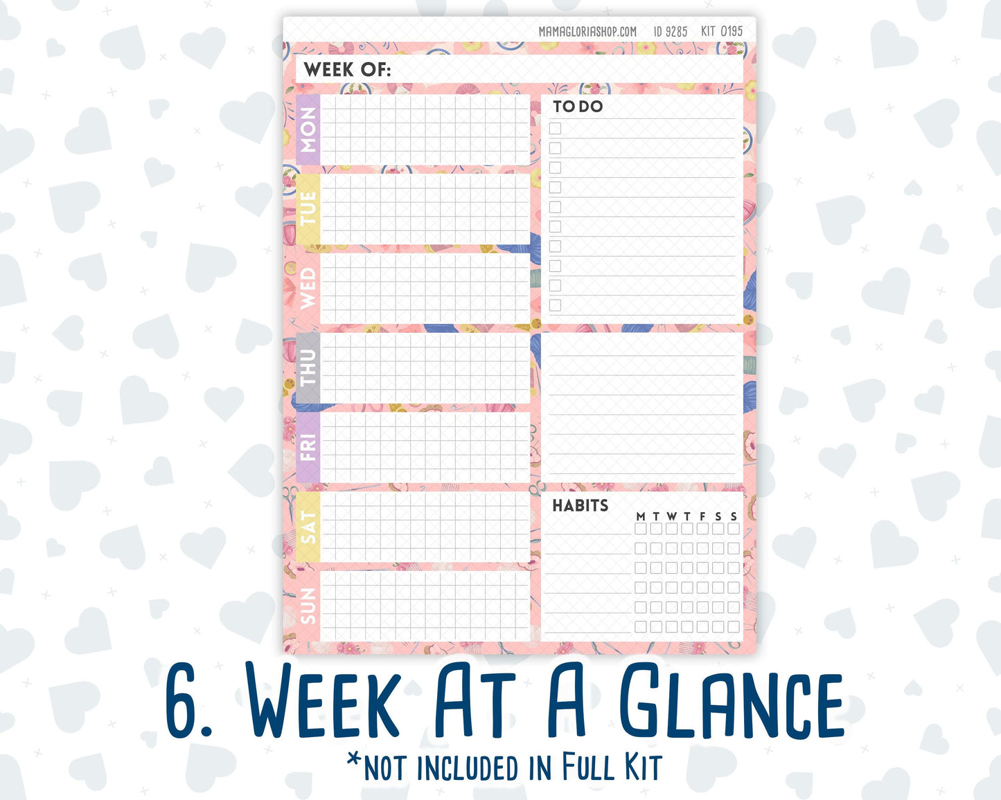 Kit 0195 - 7x9 Daily Duo - Crafty Creations - November - Planner
