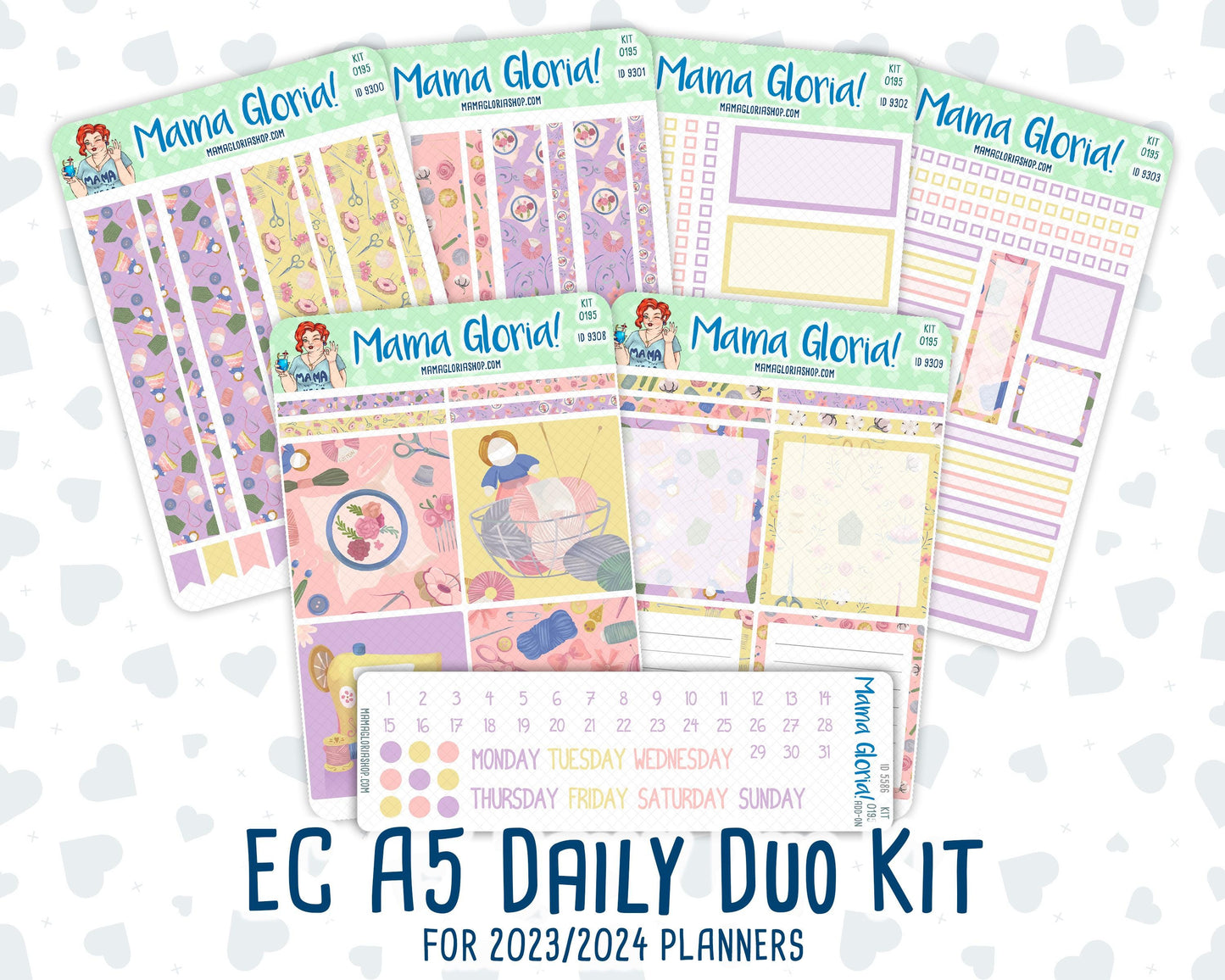 Kit 0195 - A5 Daily Duo - Crafty Creations - November - Planner