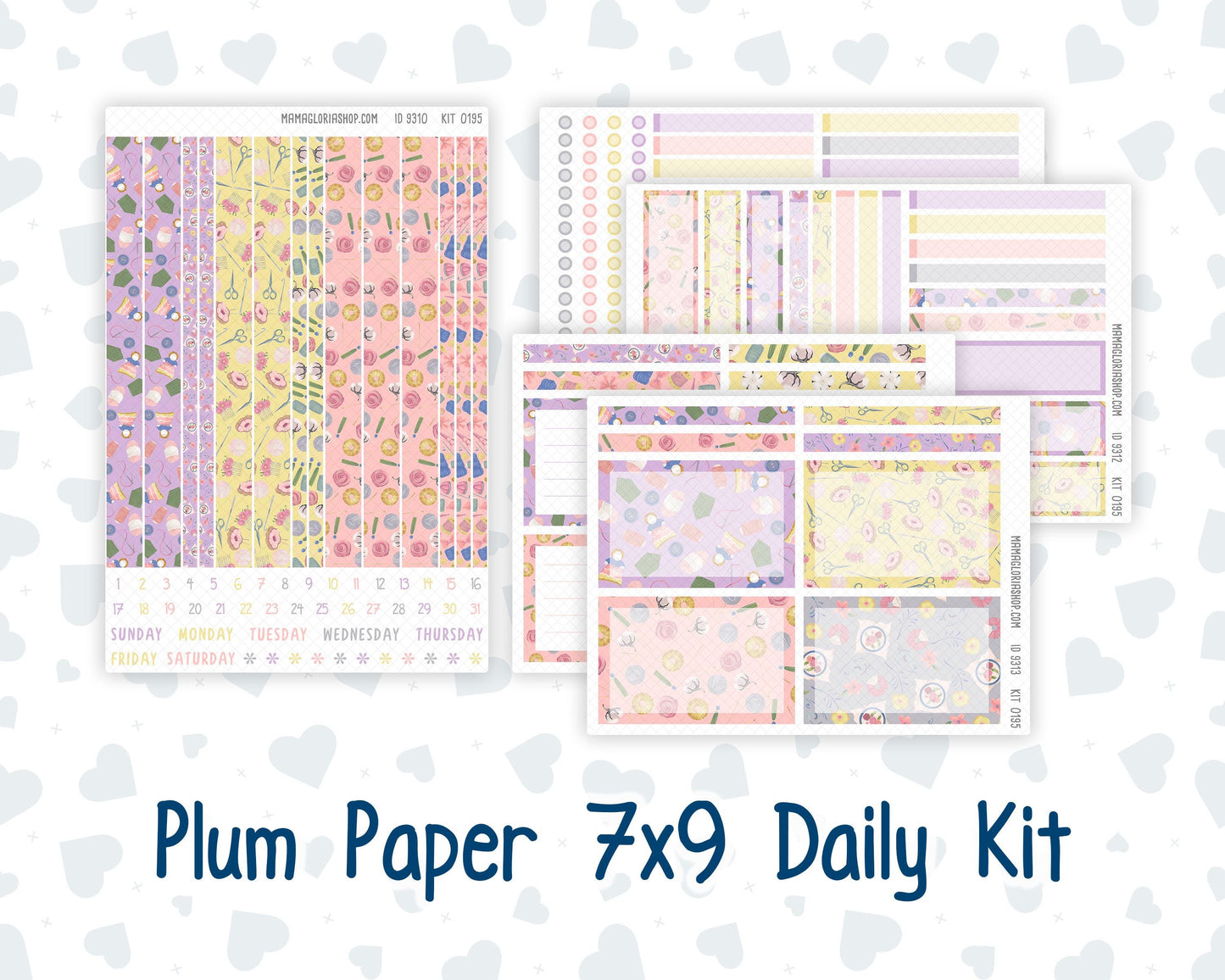 Kit 0195 7x9 Plum Paper Daily - Crafty Creations - November - Fall - Planner