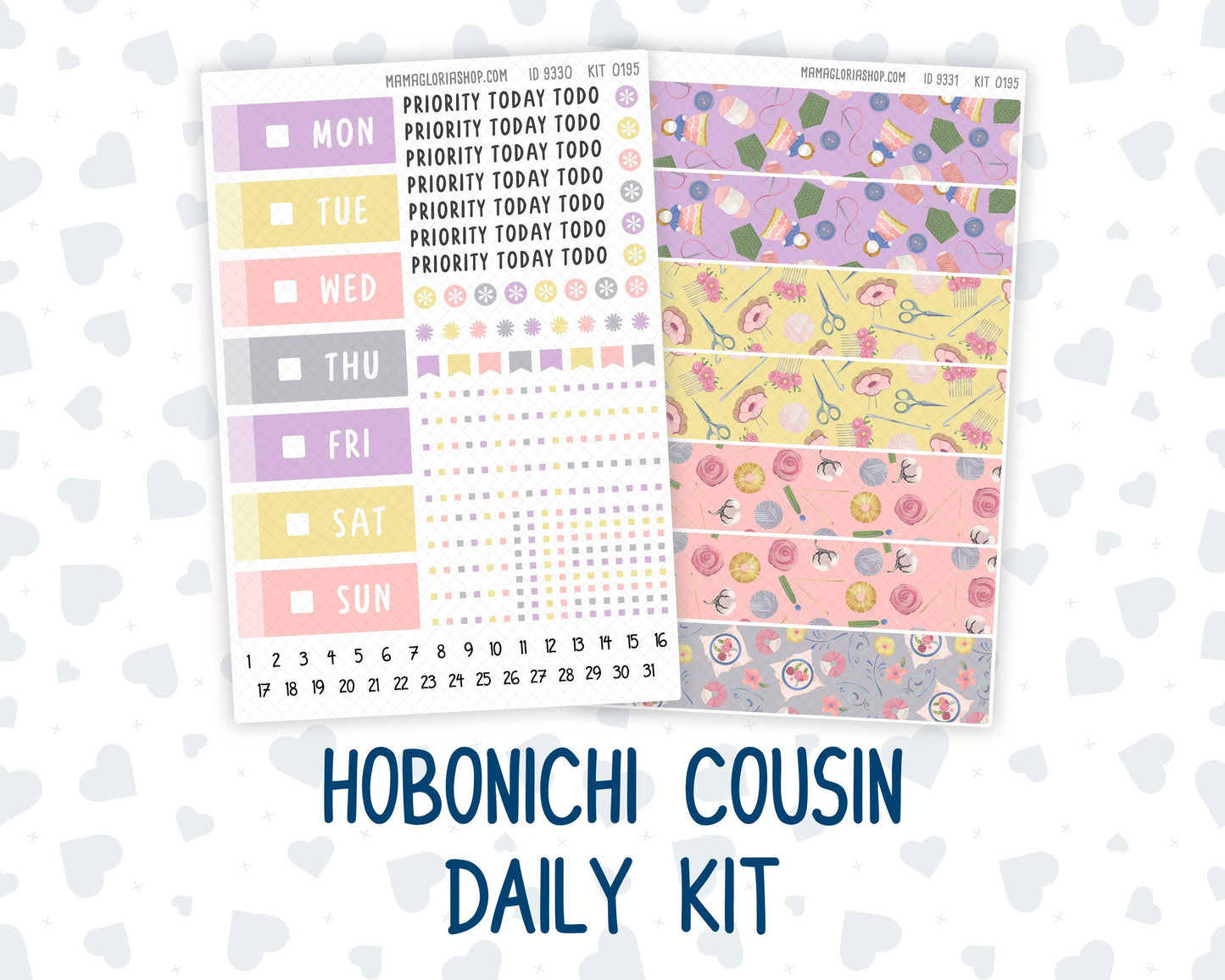 Kit 0195 Hobonichi Cousin – Daily Kit - Crafty Creations - November - Autumn - Fall