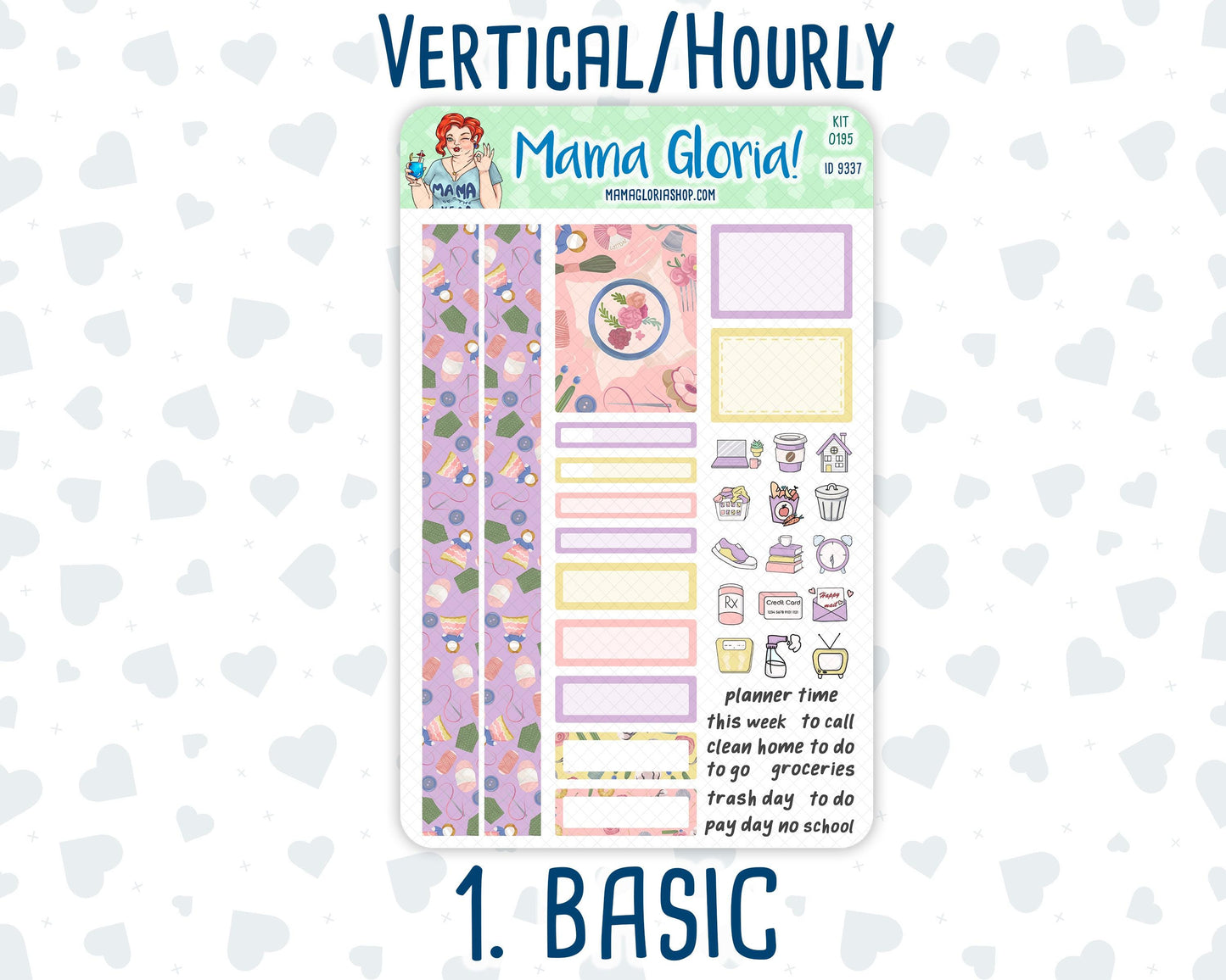Kit 0195 - 7x9 - Crafty Creations - November - Fall - Weekly Kit For Planners