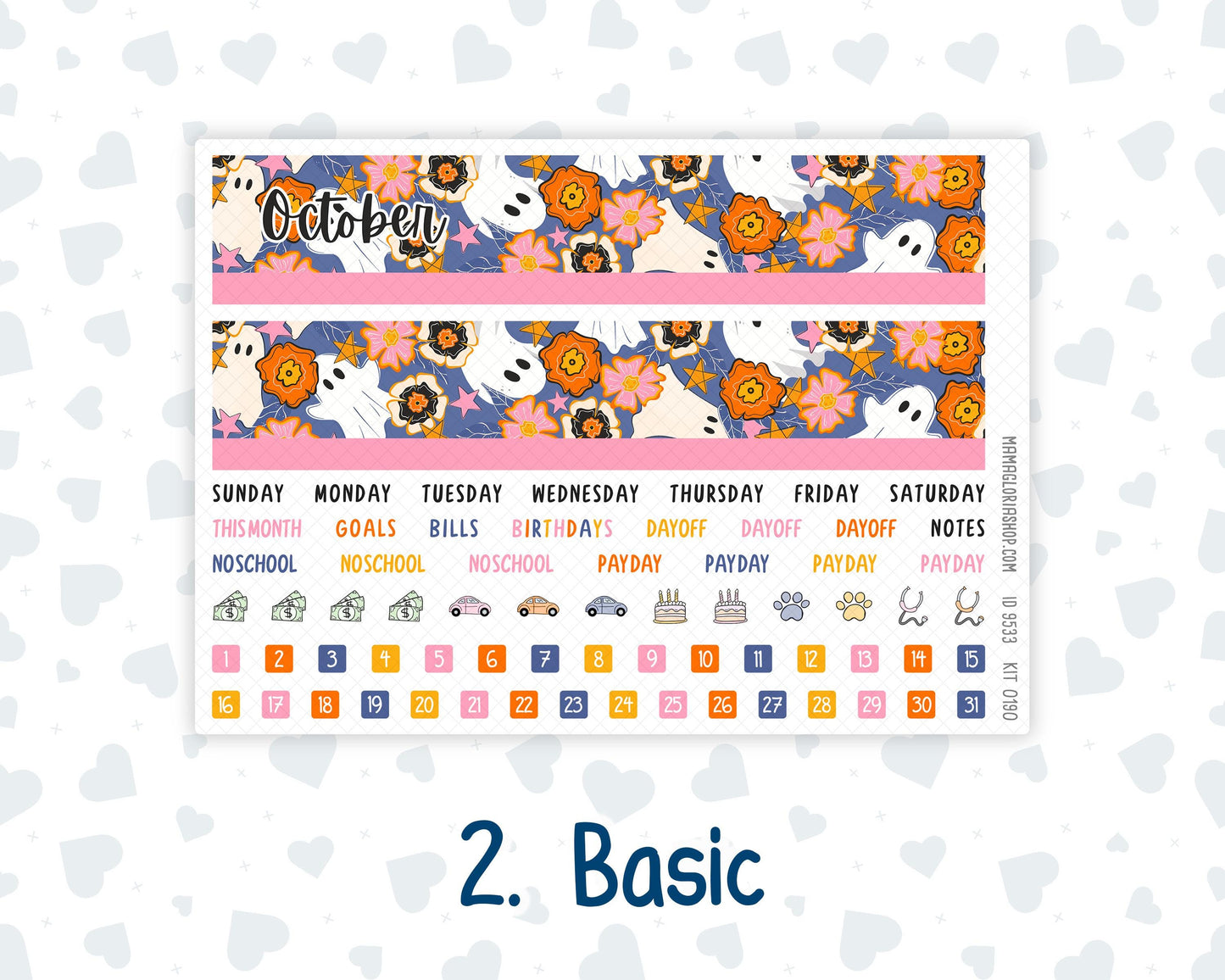 Kit 0190 Laurel Denise Portrait – Monthly - Halloween Spooktacular - October - Fall
