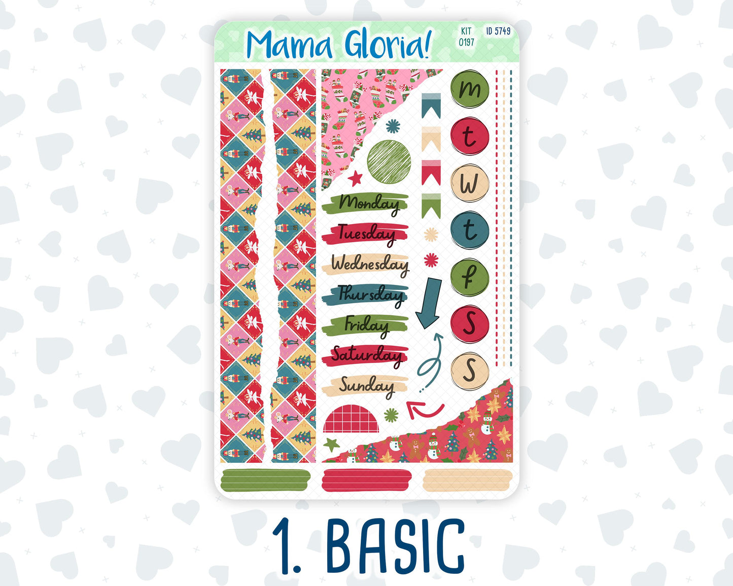 Kit 0197- Nutcracker Magic - Journaling Kit - December - Christmas - For Planner - Notebook - Journal