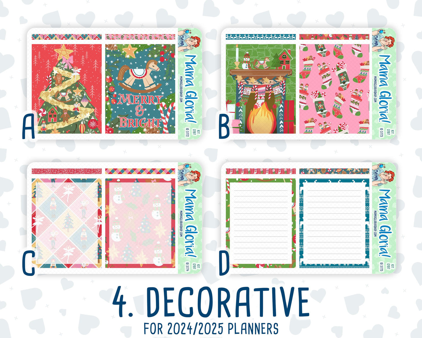 Kit 0197- 7x9 Daily Duo - Nutcracker Magic -December - Christmas - Planner