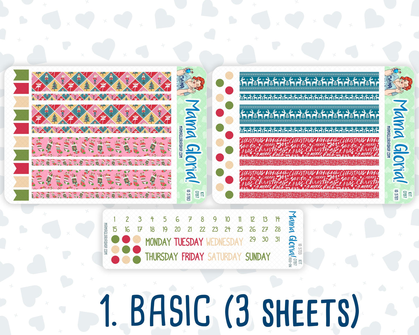 Kit 0197 - A5 Daily Duo - Nutcracker Magic - December - Christmas -Planner