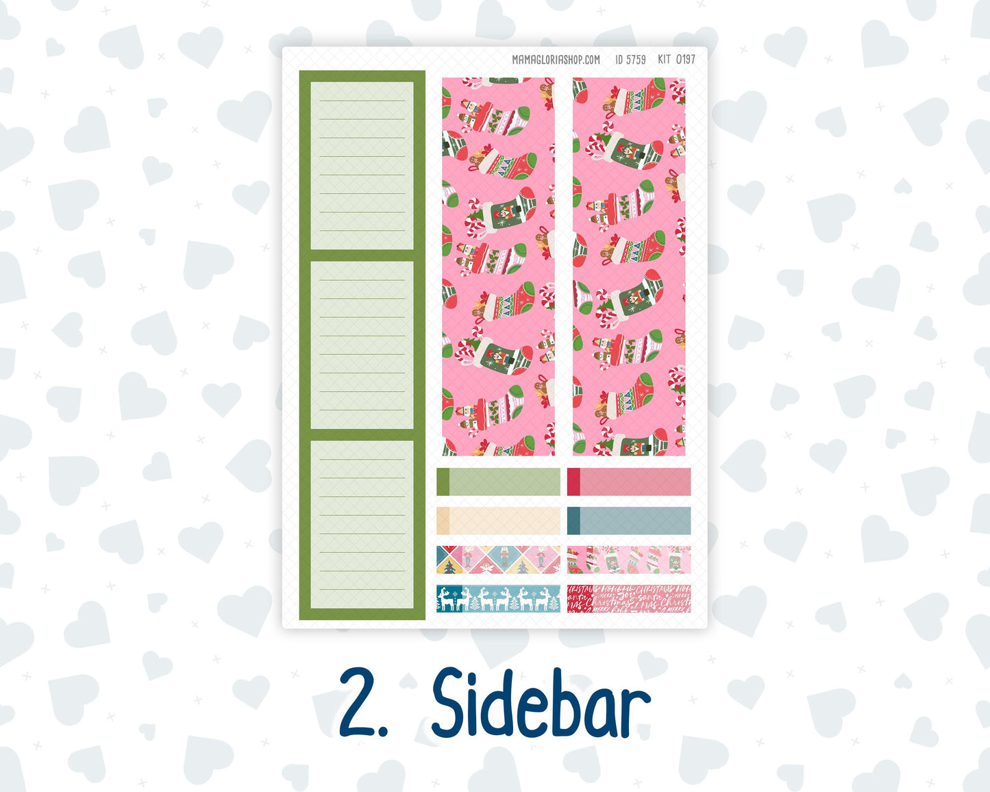 EC 8.5x11 Monthly - Kit 0197- Nutcracker Magic - December - Christmas - For Erin Condren Planners
