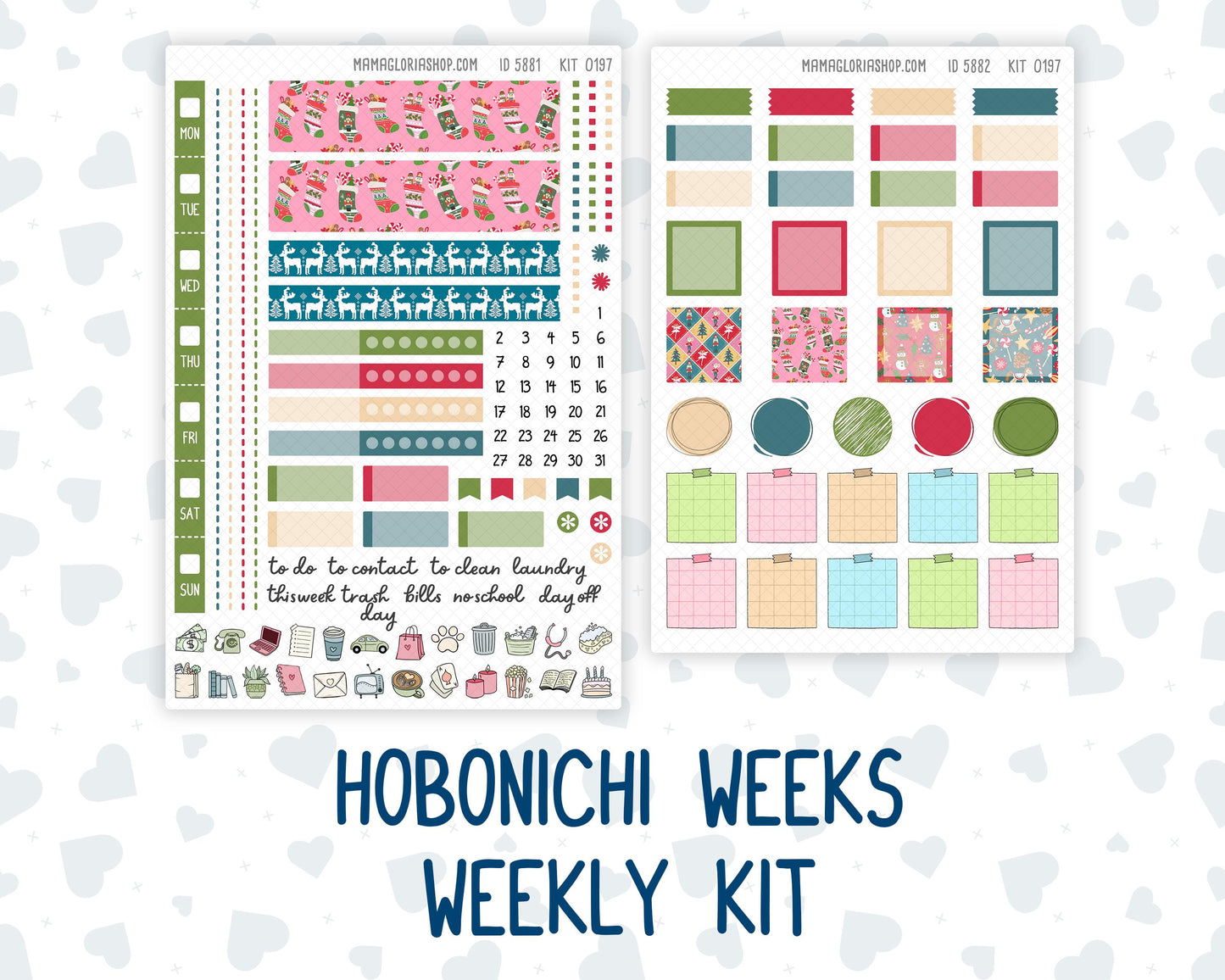 Kit 0197 Hobonichi Weeks – Weekly Kit - Nutcracker Magic - December - Christmas