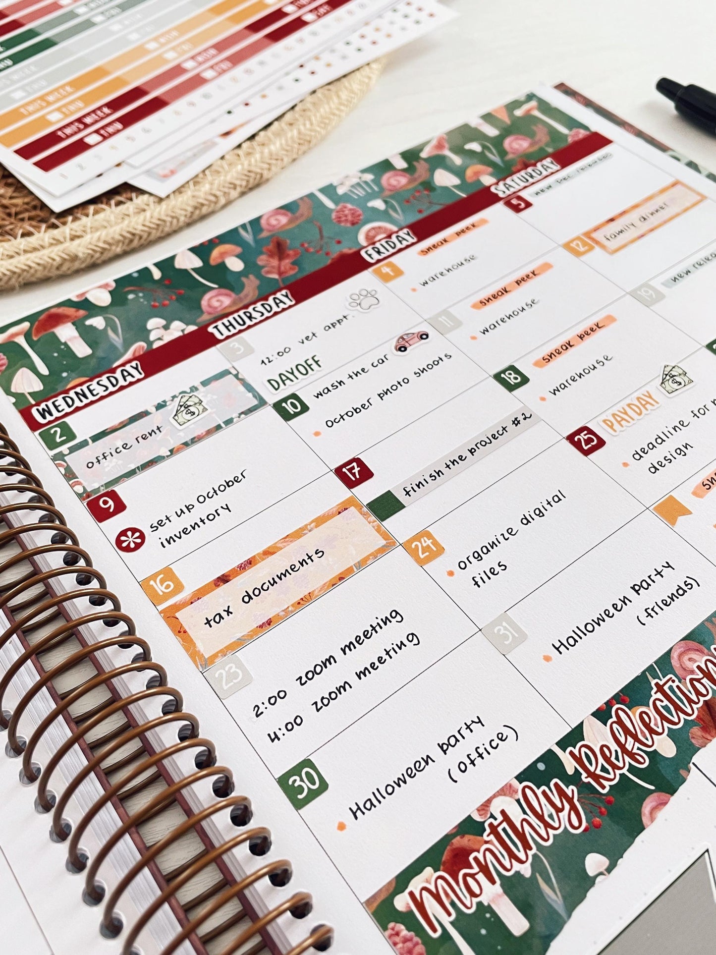 Kit 0261 - Laurel Denise The Scout Planner Small - Monthly Kit - April - Llama Spring