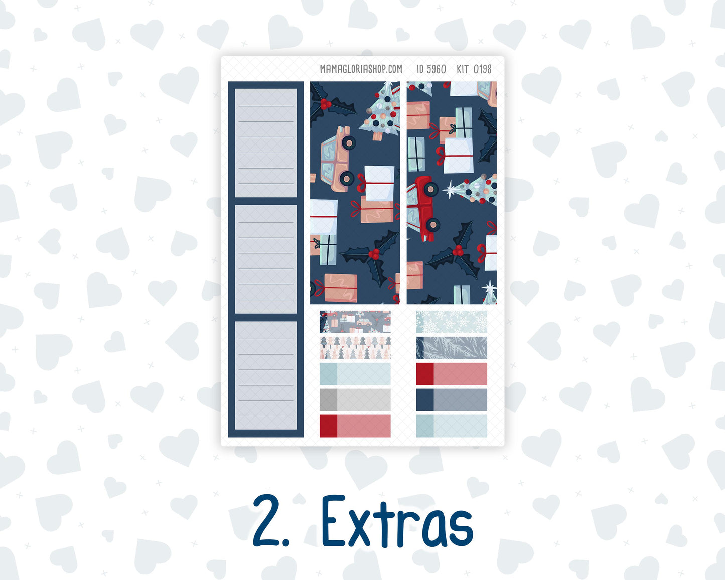 Kit 0198 Plum Paper A5– Monthly - Holiday Village - Christmas - December