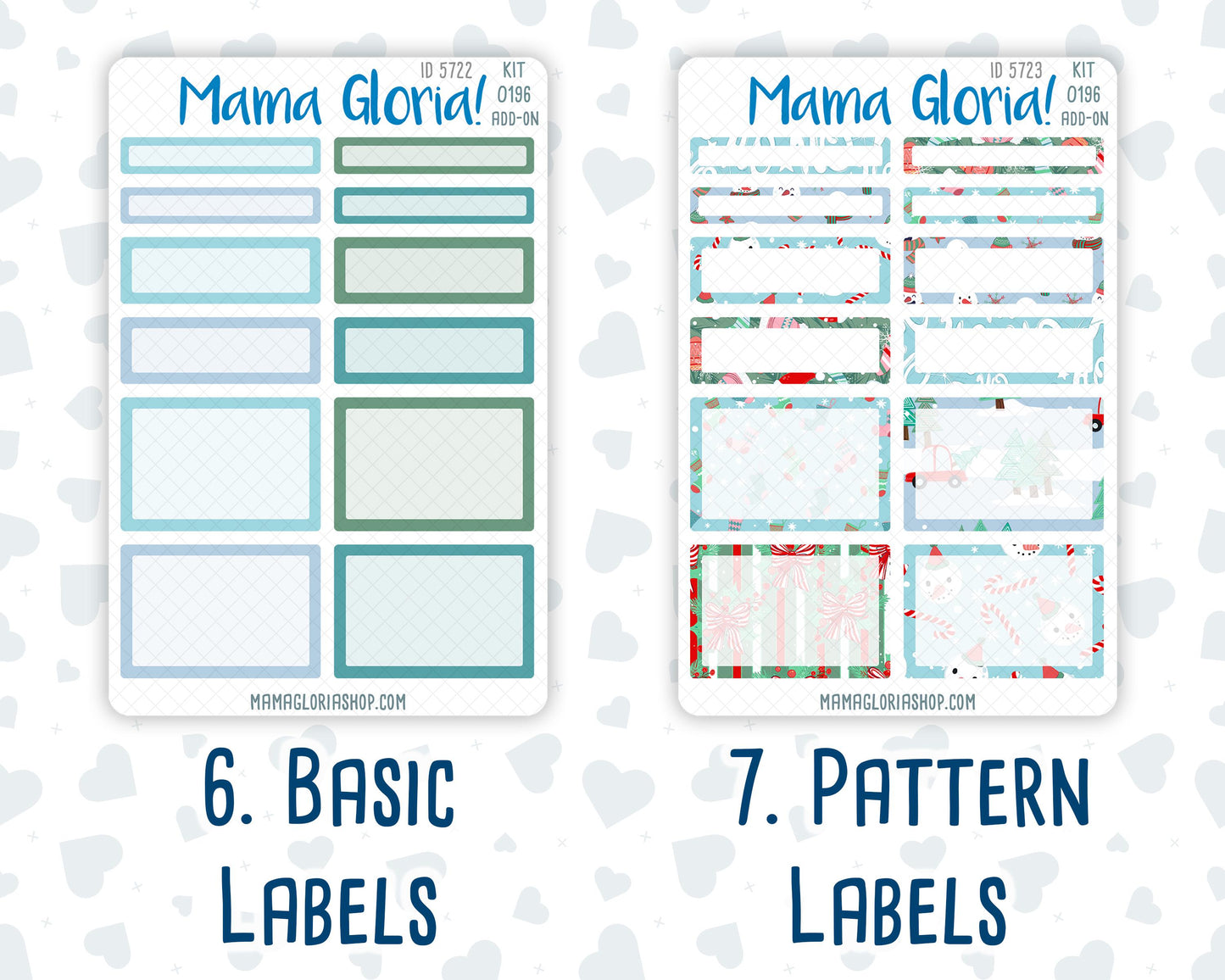 Kit 0196 Add Ons - Winter Warmth - December - Christmas - Planner Stickers - Kit 2024