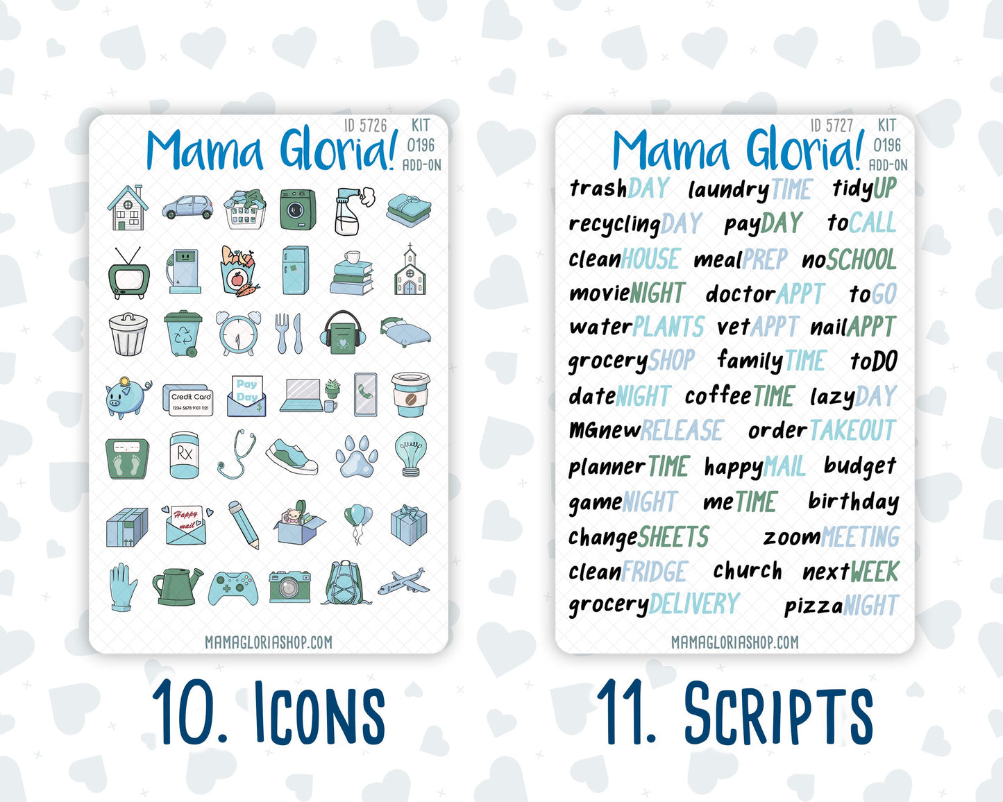 Kit 0196 Add Ons - Winter Warmth - December - Christmas - Planner Stickers - Kit 2024