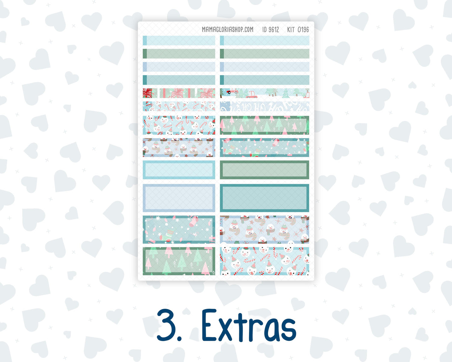 Kit 0196 A5 Plum Paper Daily - Winter Warmth - Planner -December - Christmas