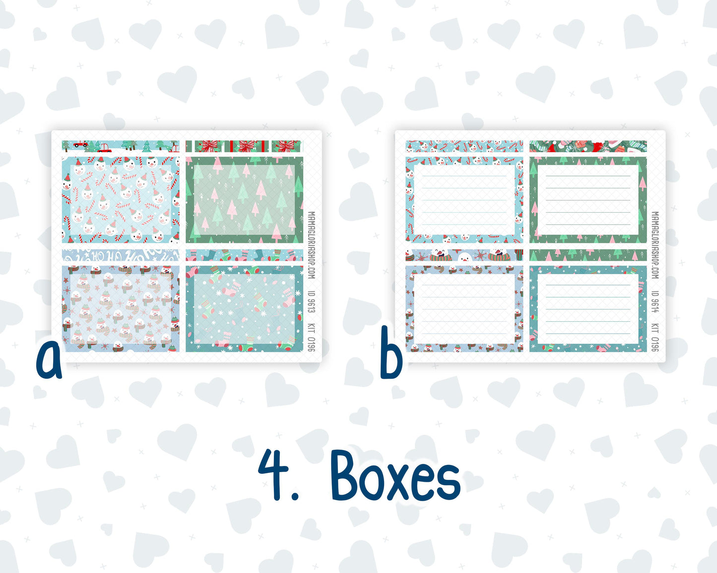 Kit 0196 A5 Plum Paper Daily - Winter Warmth - Planner -December - Christmas