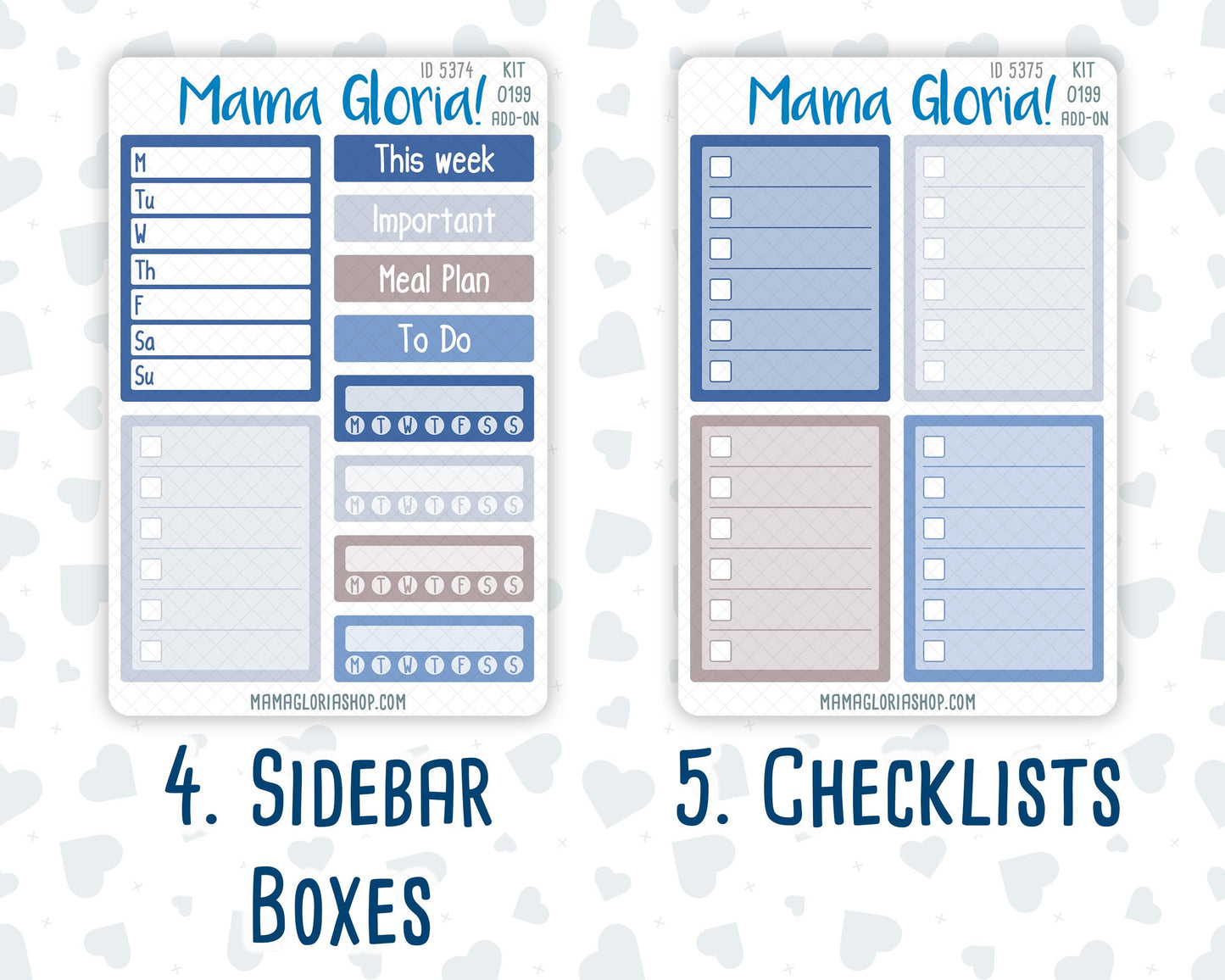 Kit 0199 Add Ons - Icy Blossoms - December - Christmas - Planner Stickers - Kit 2024