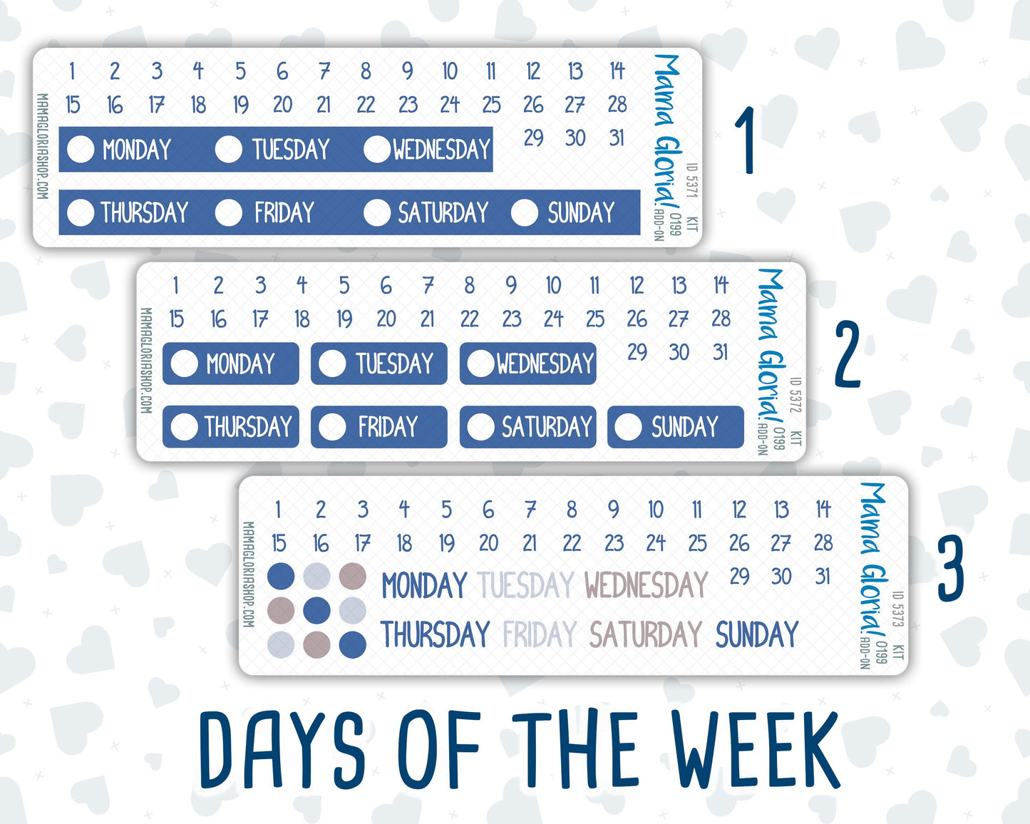 Kit 0199 Add Ons - Icy Blossoms - December - Christmas - Planner Stickers - Kit 2024