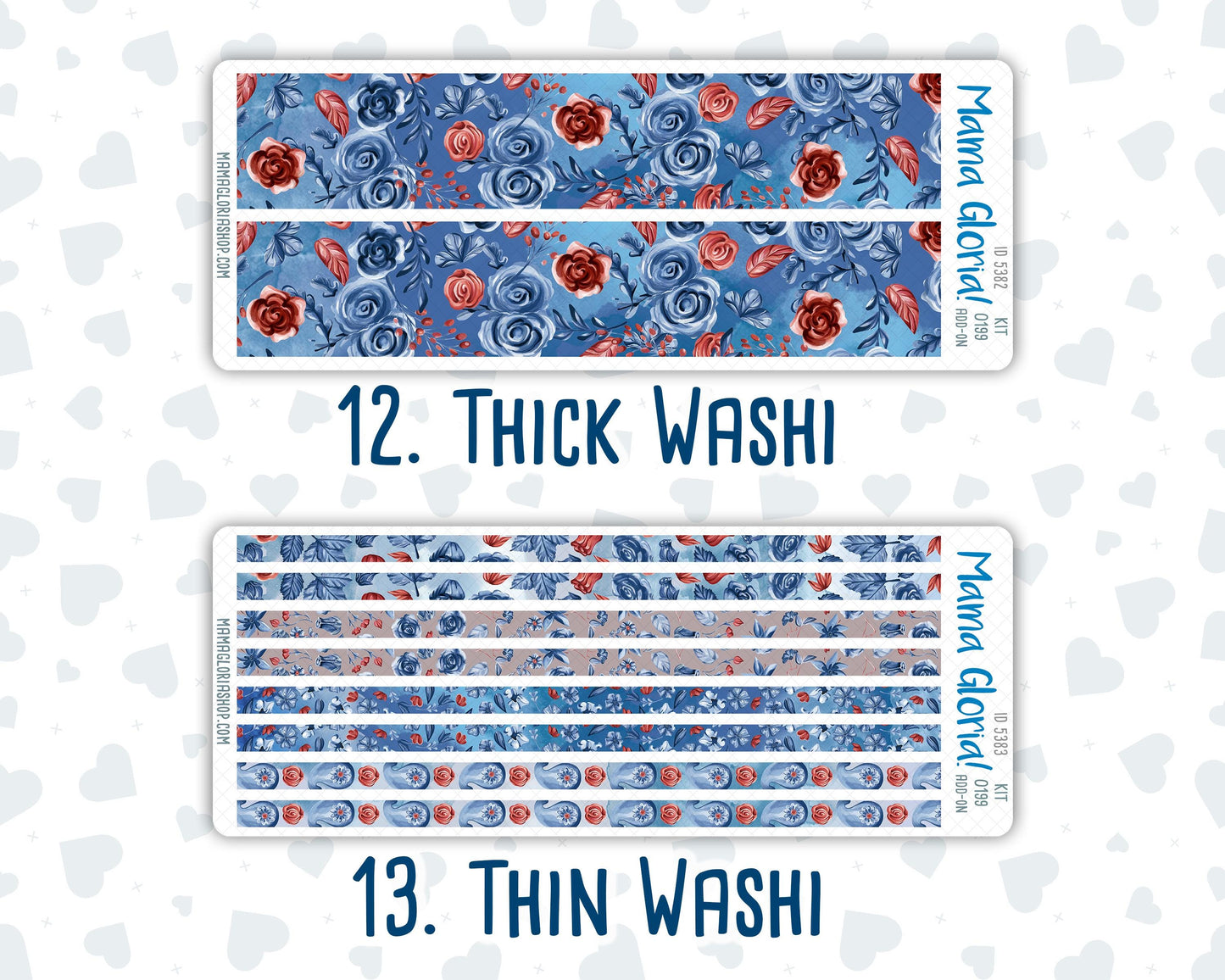 Kit 0199 Add Ons - Icy Blossoms - December - Christmas - Planner Stickers - Kit 2024