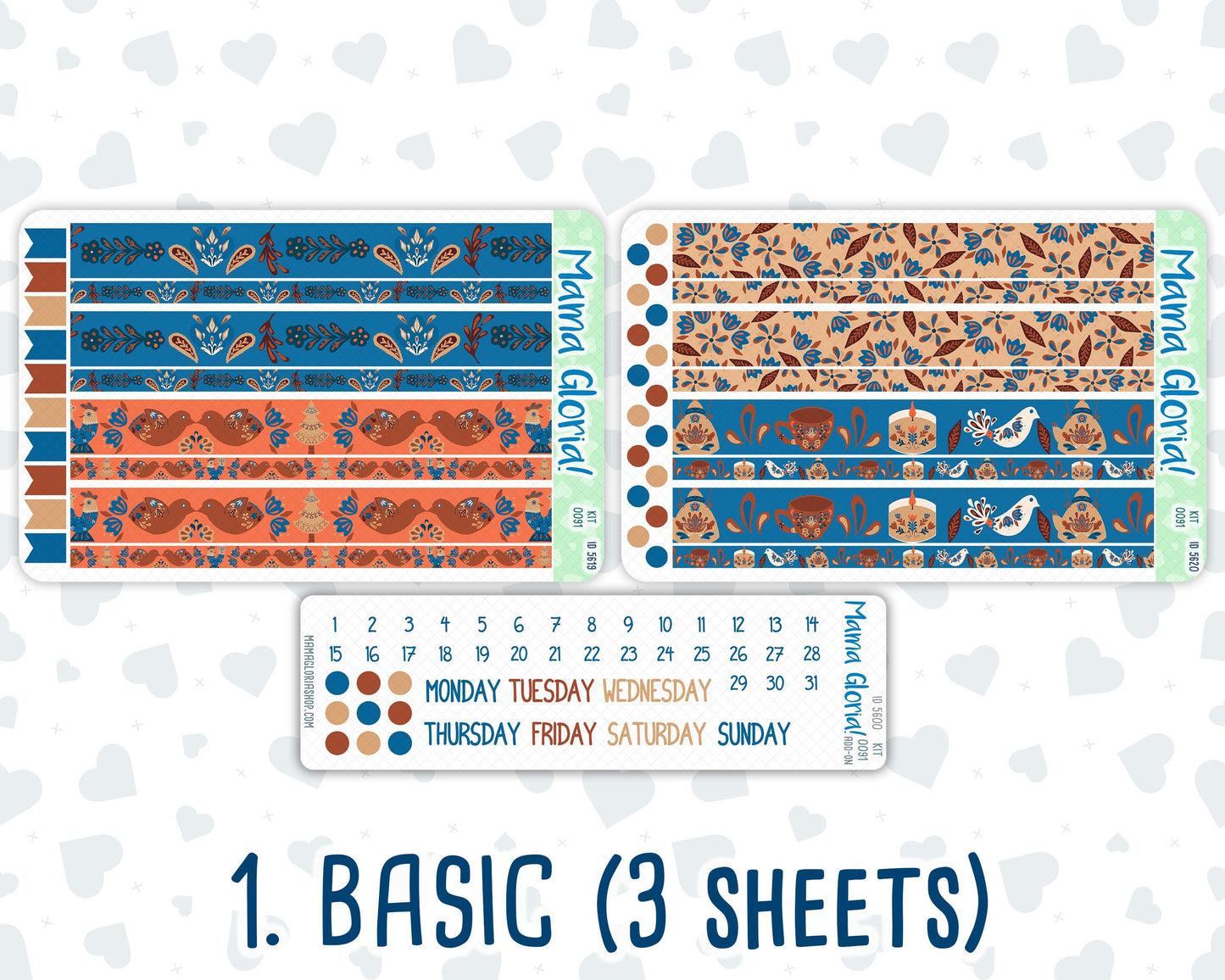 Kit 0091 - 7x9 Daily Duo - Nordic Autumn - Planner