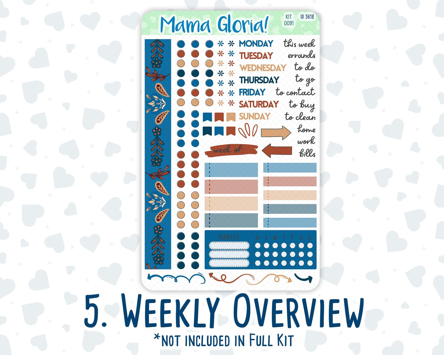 Kit 0091 - 7x9 Daily Duo - Nordic Autumn - Planner