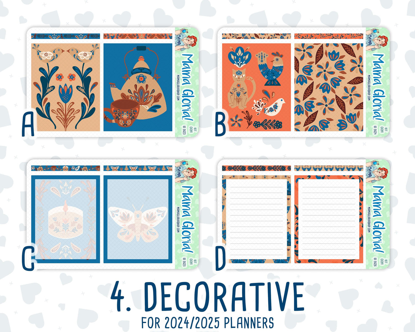 Kit 0091 - 7x9 Daily Duo - Nordic Autumn - Planner