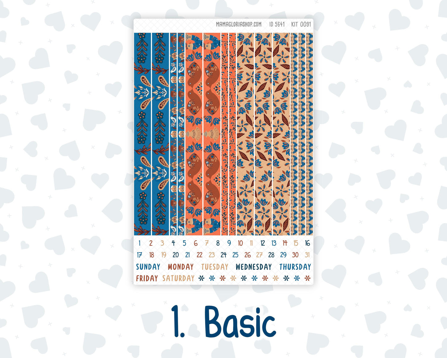 Kit 0091 - 7x9 Plum Paper Daily - Nordic Autumn - Fall - Planner