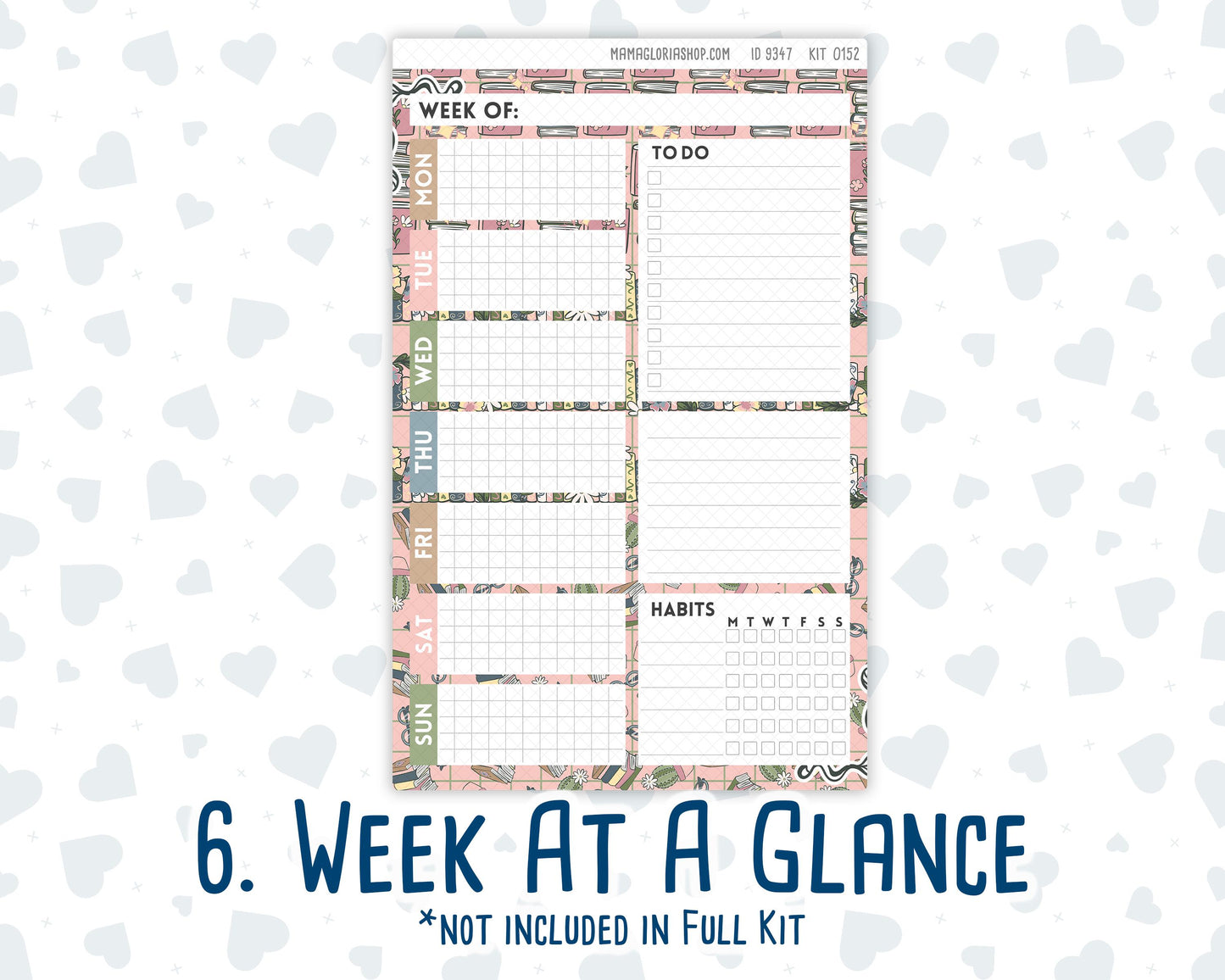 Kit 0152- A5 Daily Duo - Froggy Reads - Planner