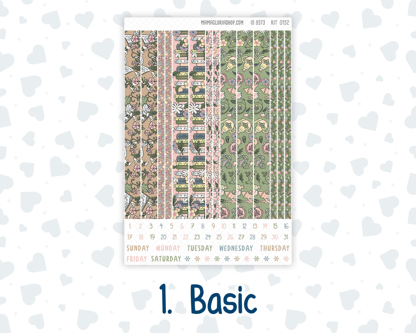 Kit 0152- 7x9 Plum Paper Daily - Froggy Reads - Planner