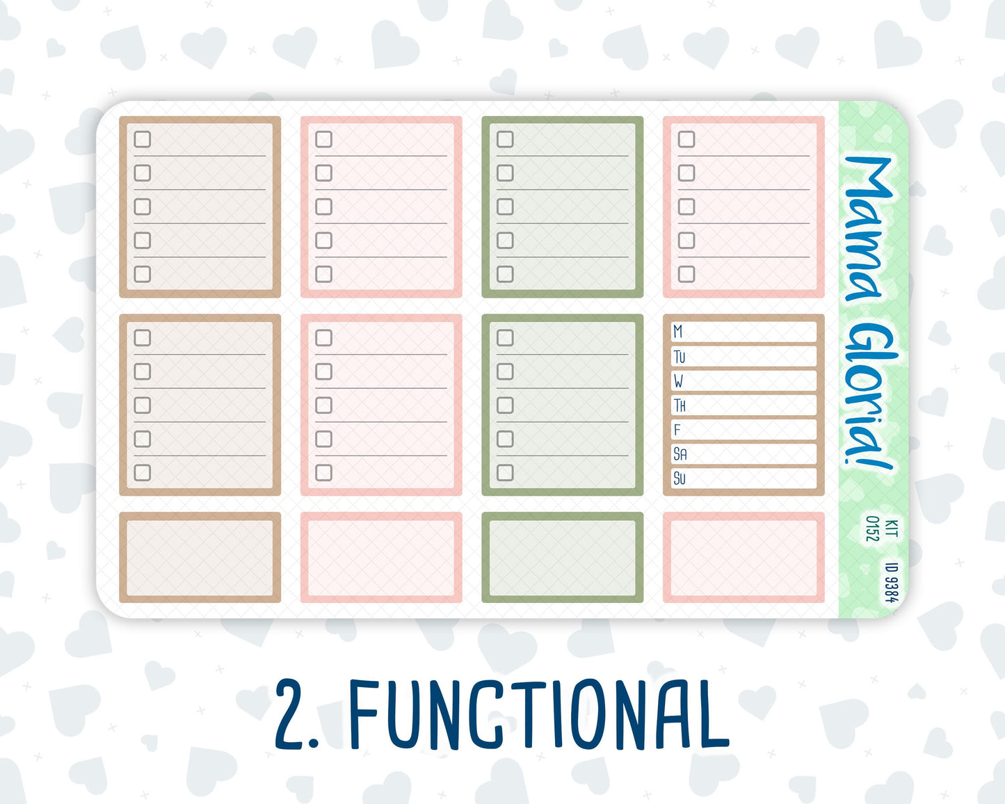 Kit 0152 - 7x9 - Froggy Reads - Weekly Kit For EC Horizontal Planners
