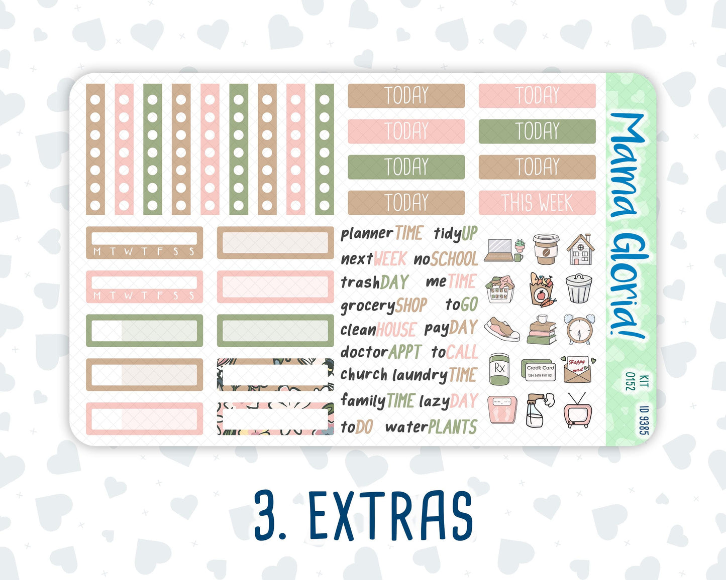 Kit 0152 - 7x9 - Froggy Reads - Weekly Kit For EC Horizontal Planners