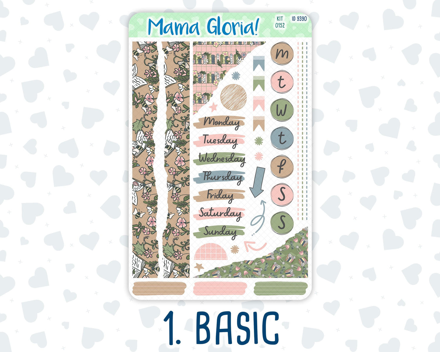 Kit 0152 - Froggy Reads - Journaling Kit - For Planner - Notebook - Journal