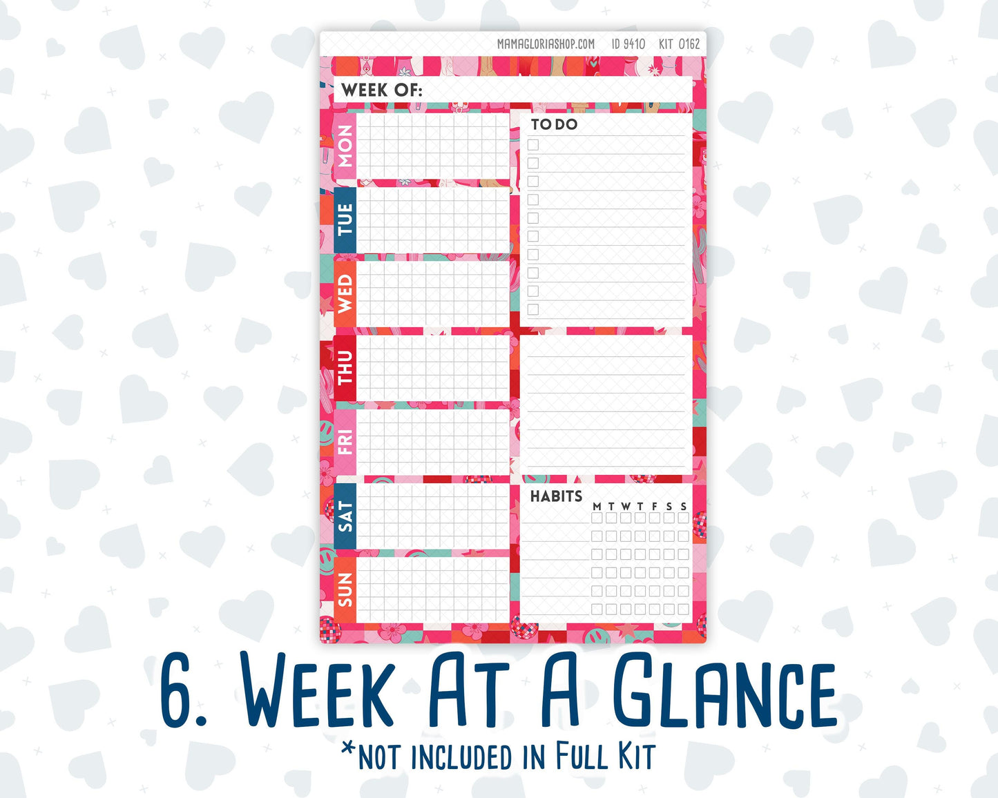 Kit 0162 - A5 Daily Duo - Disco Cowgirl - Planner