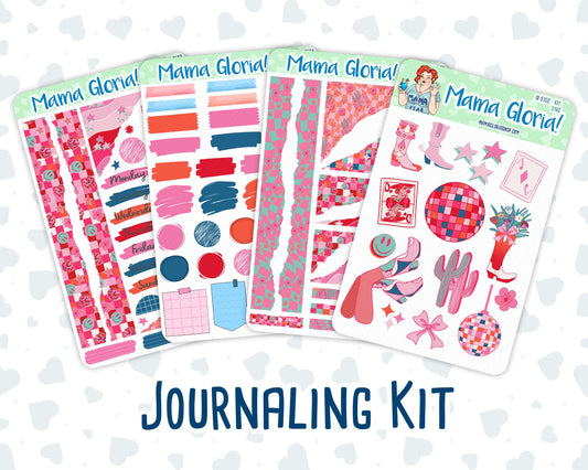 Kit 0162 - Disco Cowgirl - Journaling Kit - For Planner - Notebook - Journal