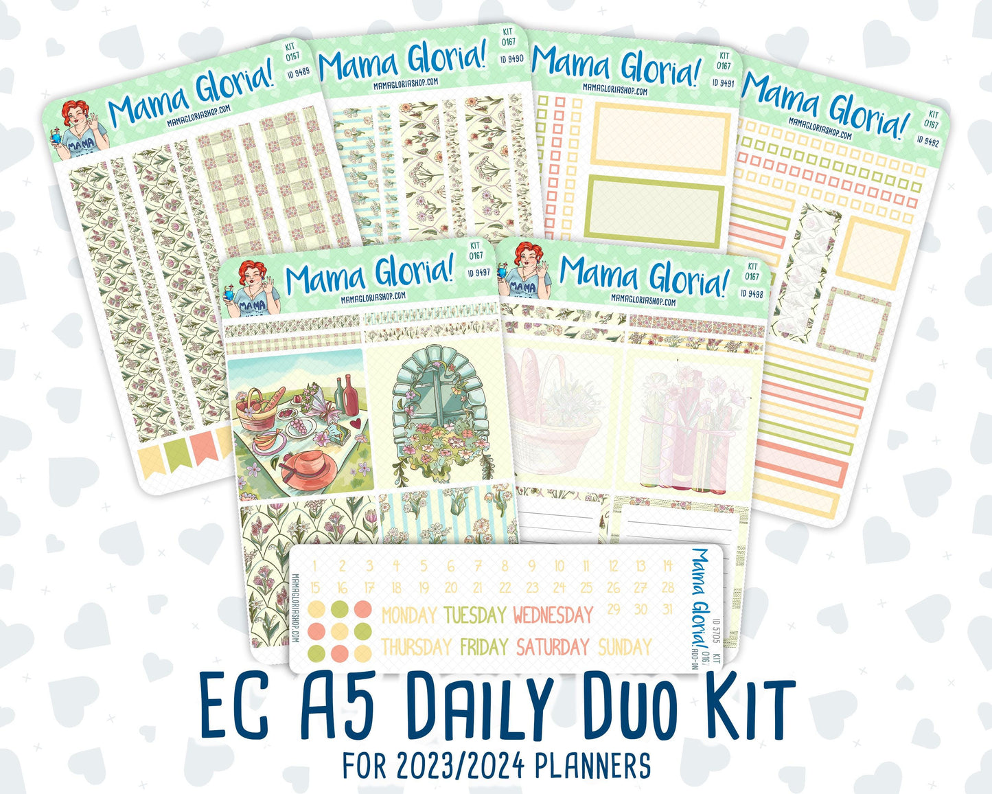 Kit 0167 - A5 Daily Duo - Picnic - Planner