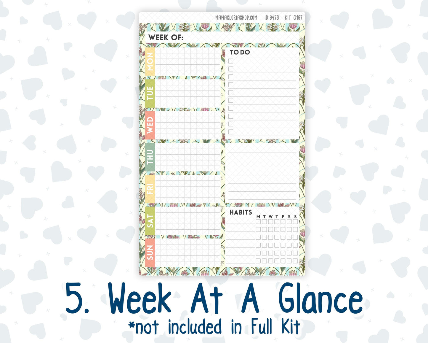 Kit 0167 A5 Plum Paper Daily - Picnic - Planner