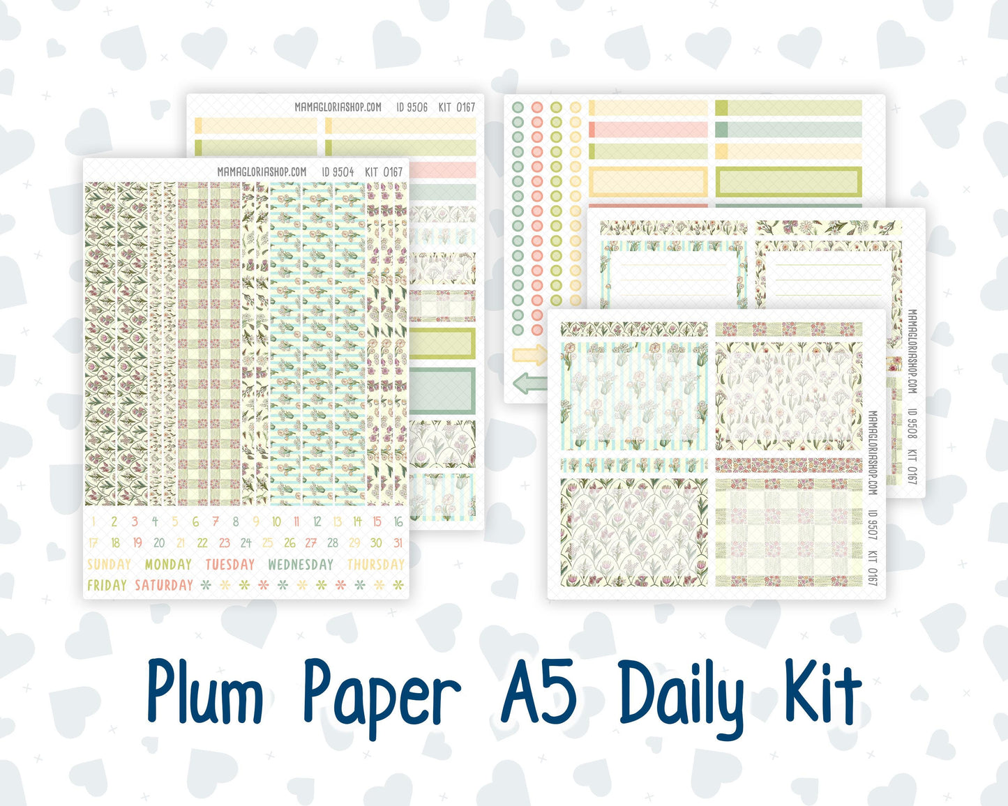 Kit 0167 A5 Plum Paper Daily - Picnic - Planner