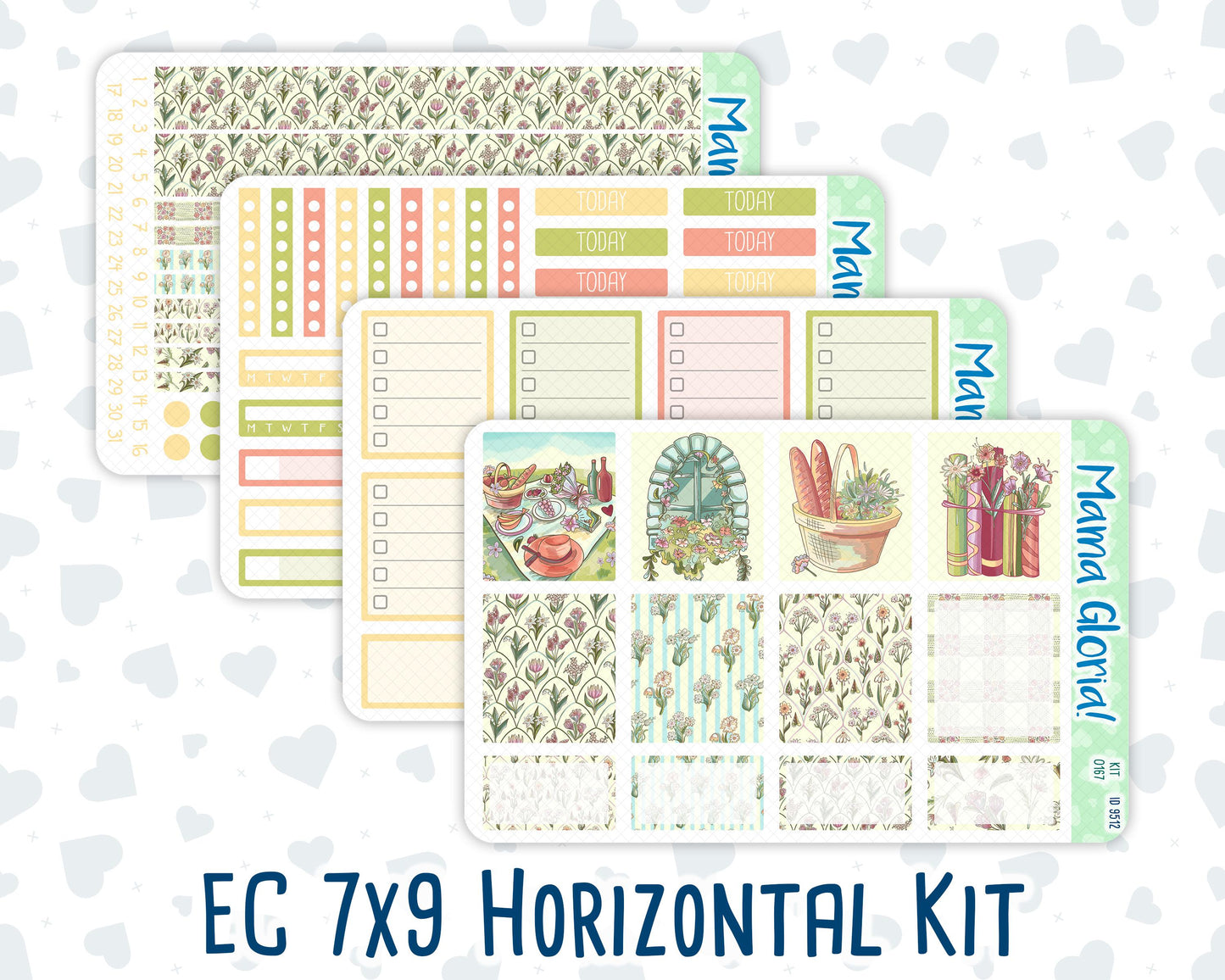 Kit 0167 - 7x9 - Picnic - Weekly Kit For EC Horizontal Planners