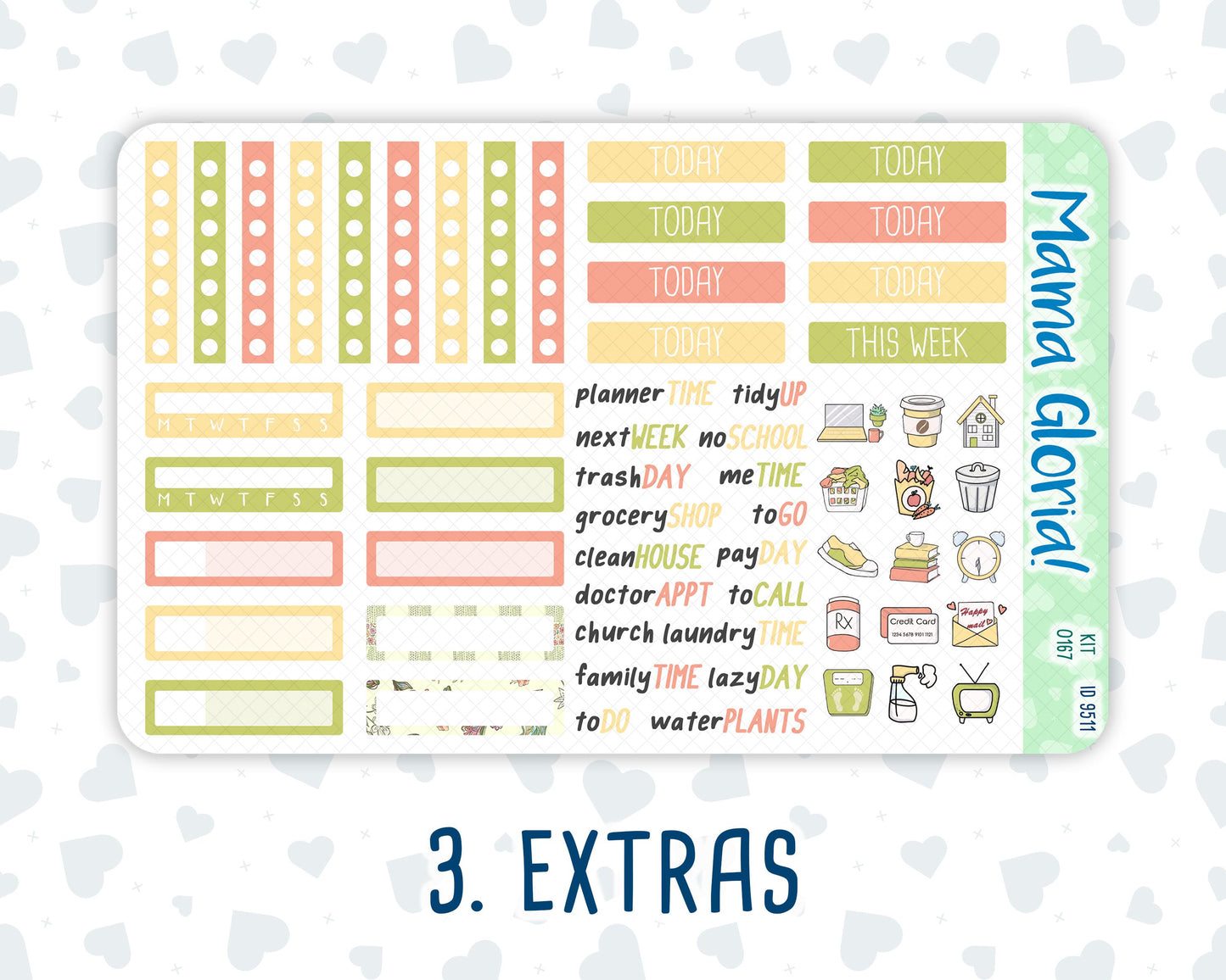 Kit 0167 - 7x9 - Picnic - Weekly Kit For EC Horizontal Planners