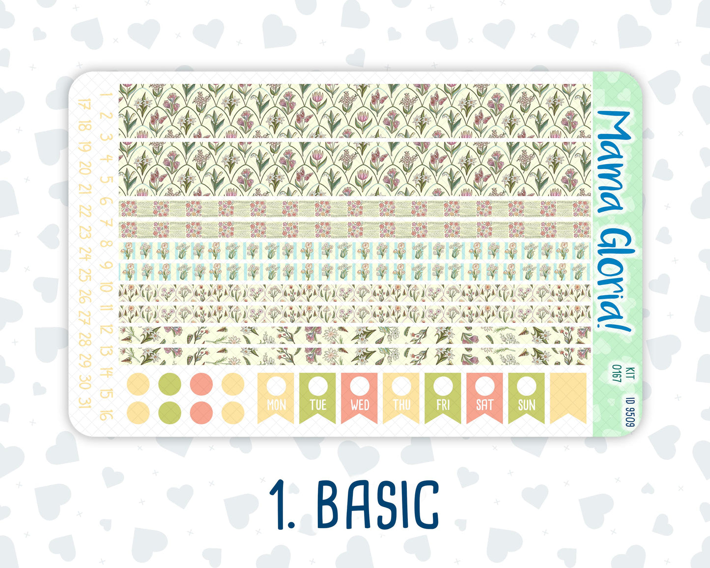 Kit 0167 - 7x9 - Picnic - Weekly Kit For EC Horizontal Planners