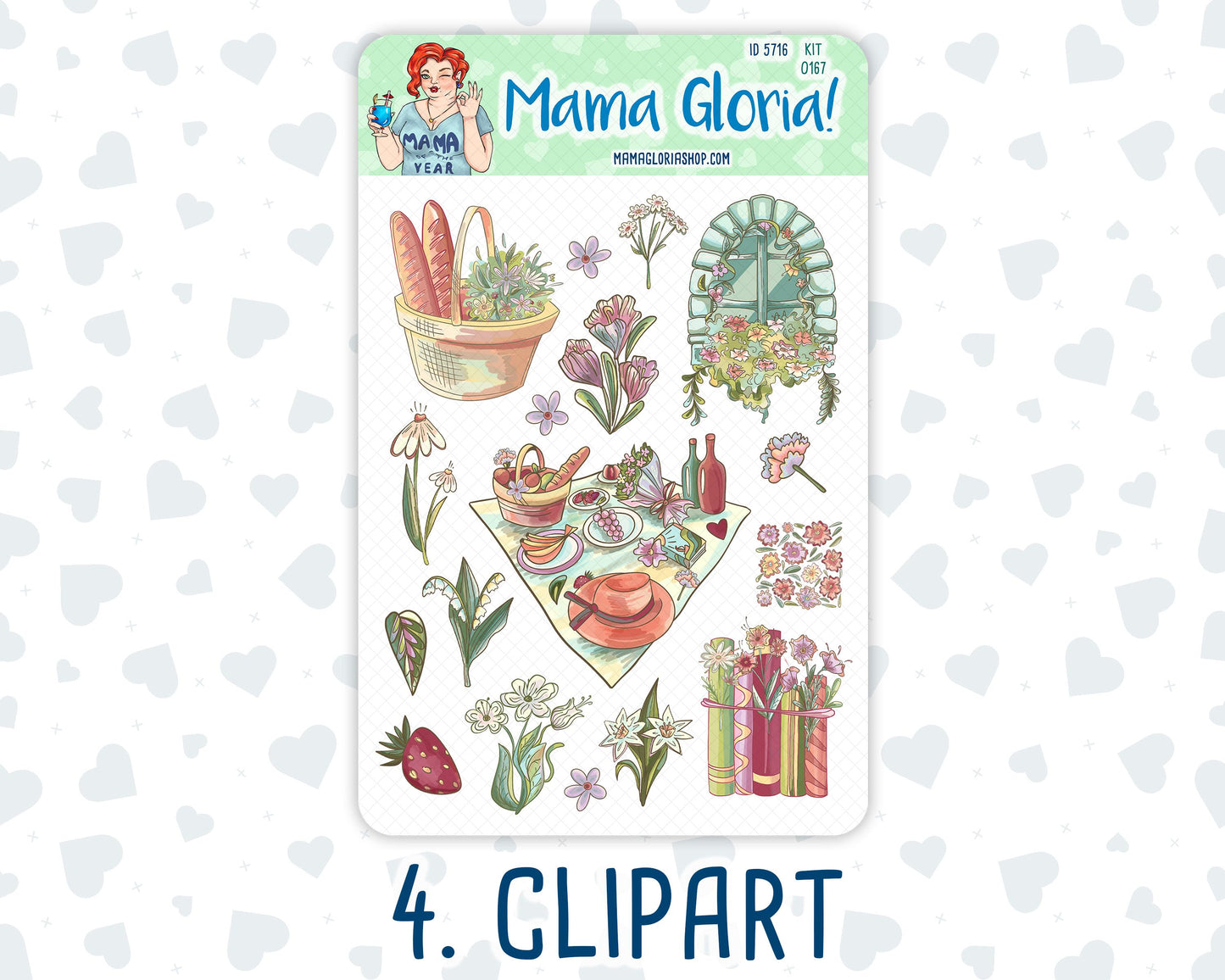 Kit 0167 - Picnic- Journaling Kit - For Planner - Notebook - Journal
