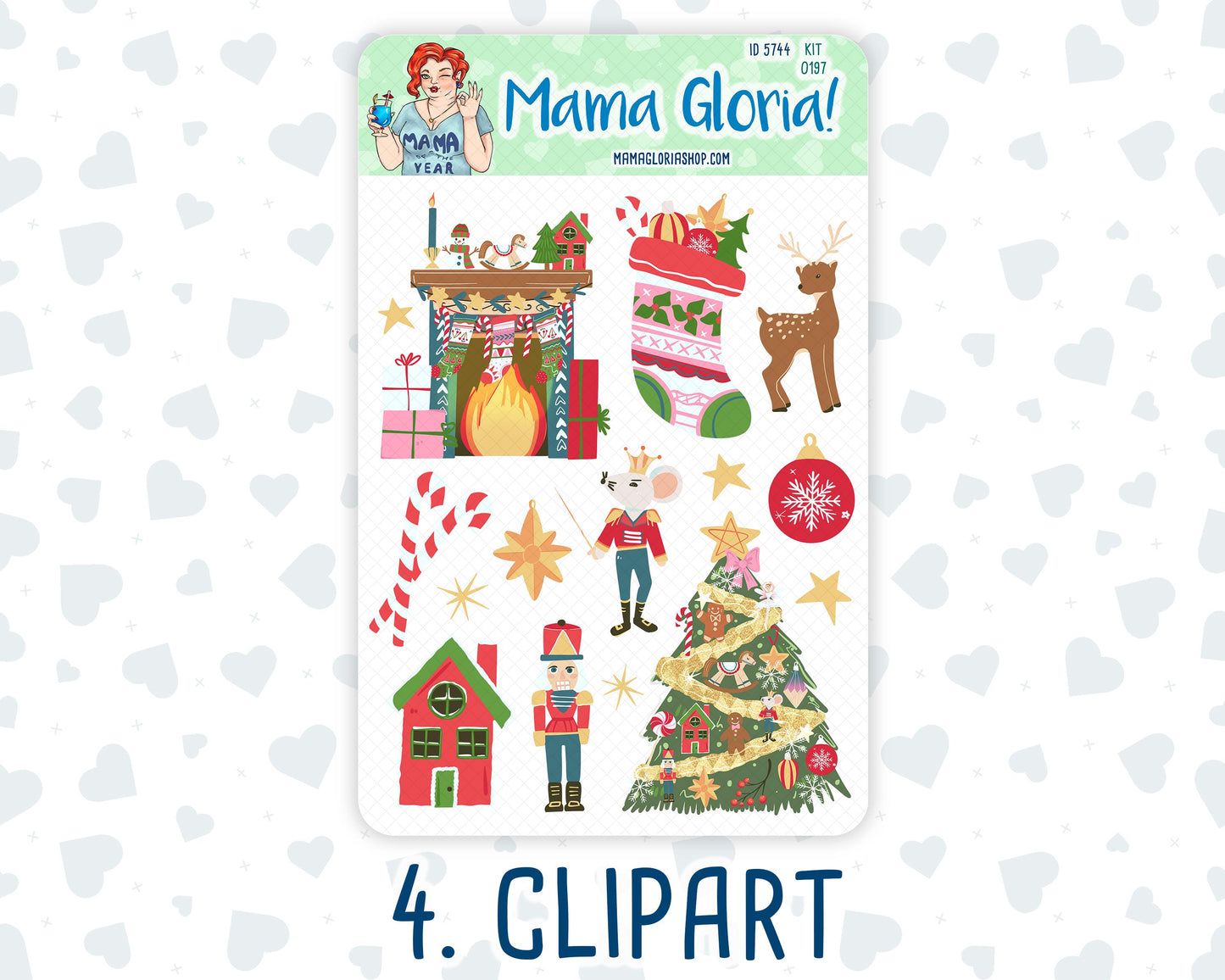 Kit 0197- Nutcracker Magic - Journaling Kit - December - Christmas - For Planner - Notebook - Journal