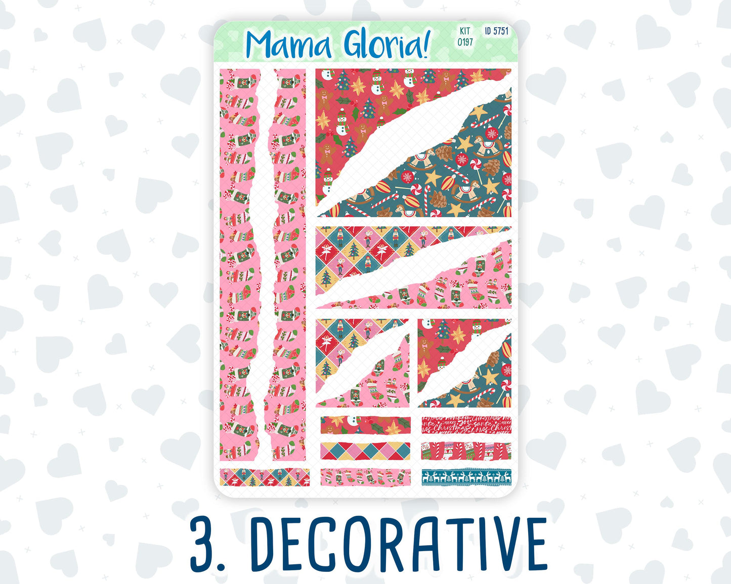 Kit 0197- Nutcracker Magic - Journaling Kit - December - Christmas - For Planner - Notebook - Journal