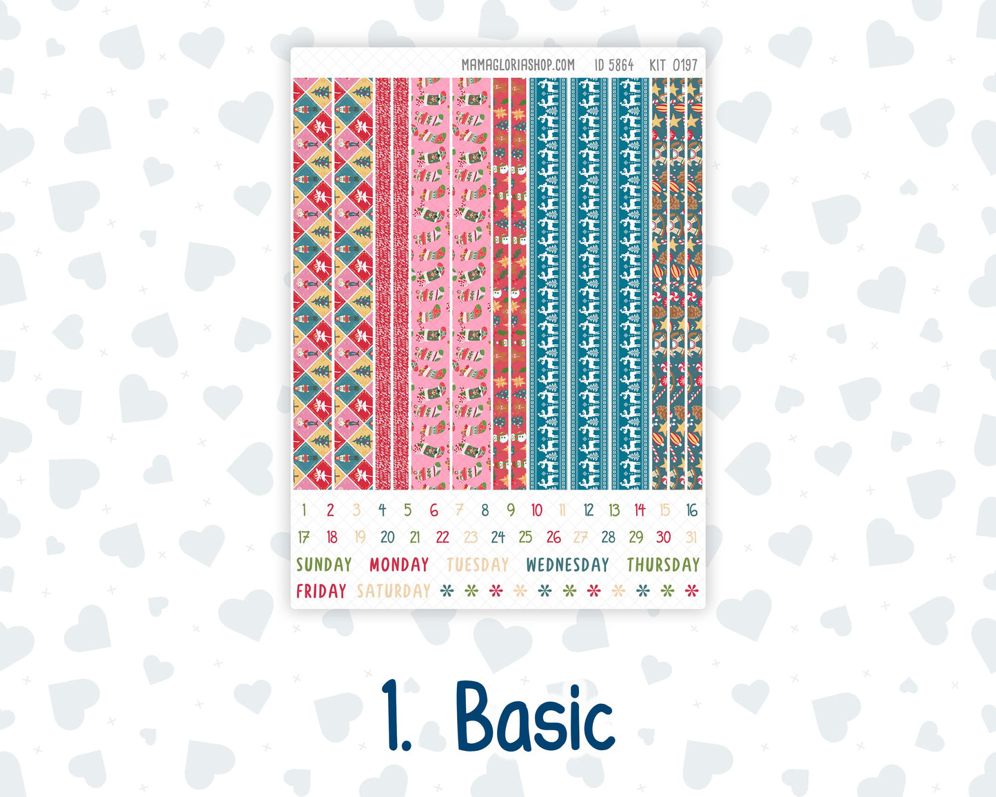 Kit 0197 A5 Plum Paper Daily - Nutcracker Magic - Planner -December - Christmas